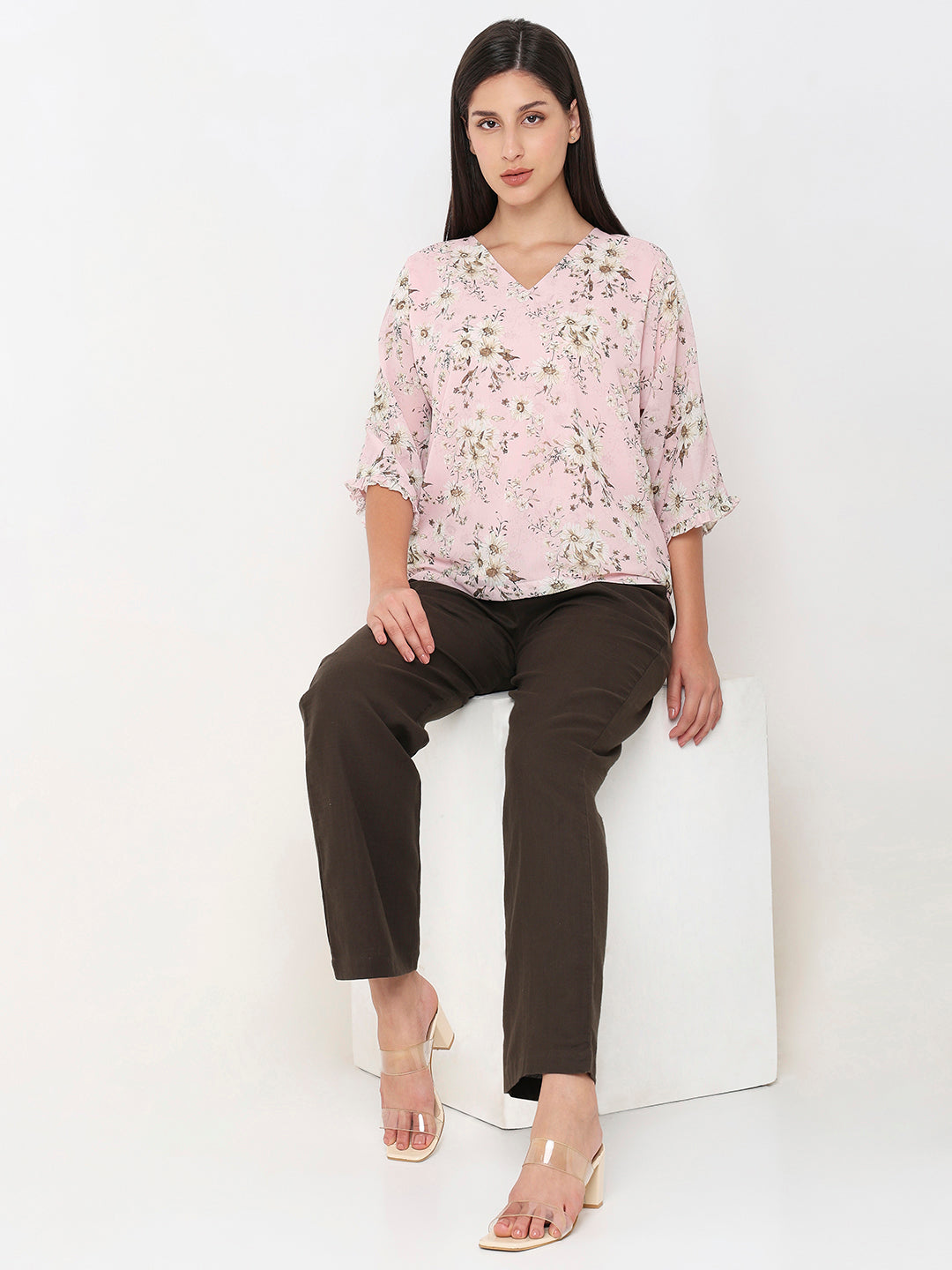 Pink Reglan Sleeve Top