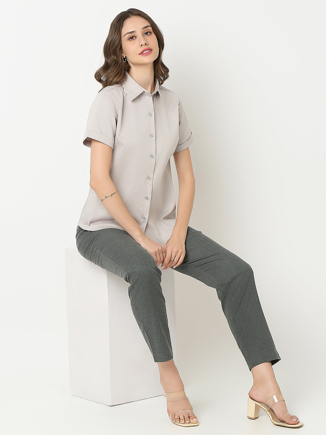 Grey Formal Comfort Shirt