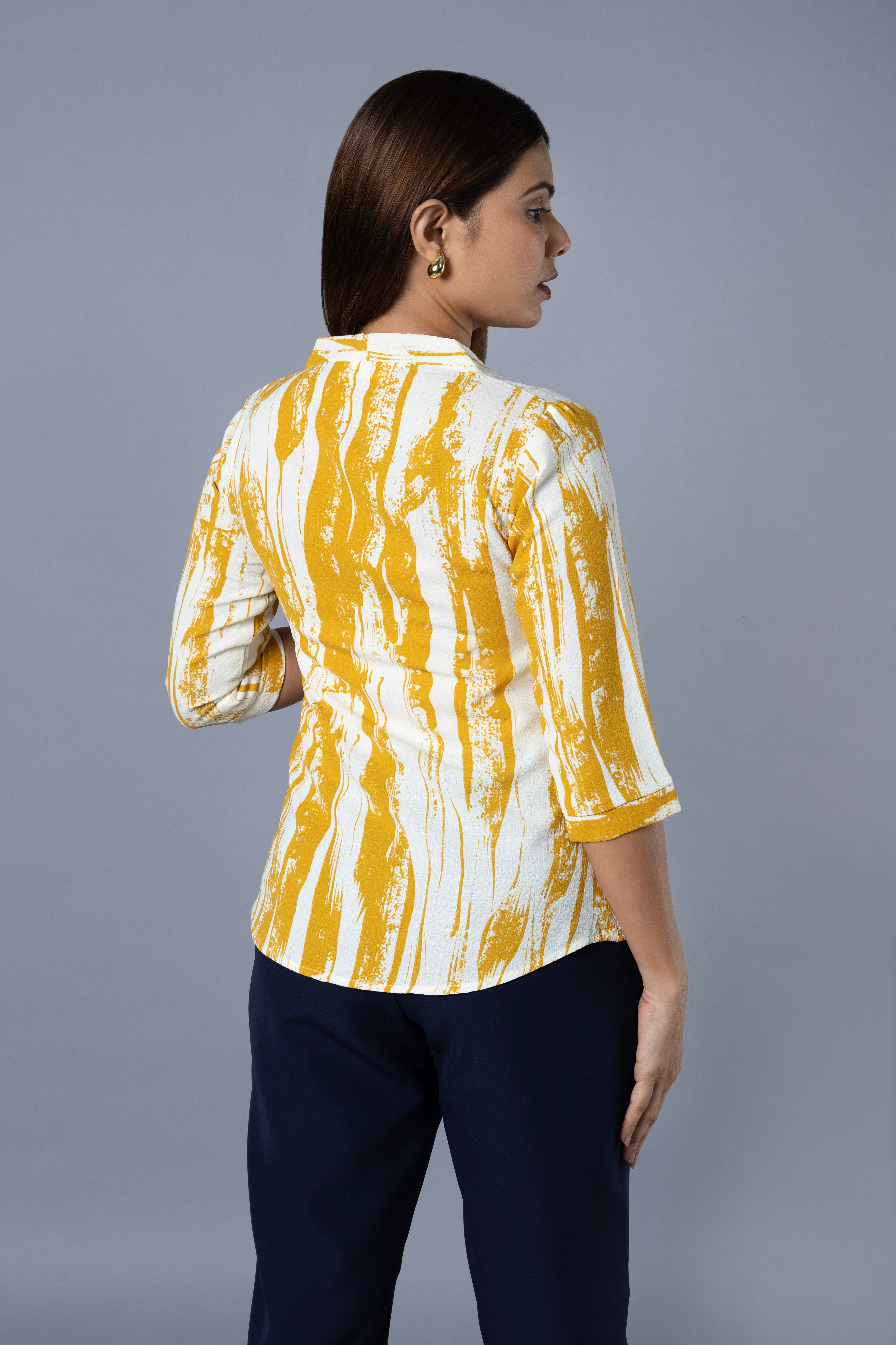 Elegant V Neck Women Top