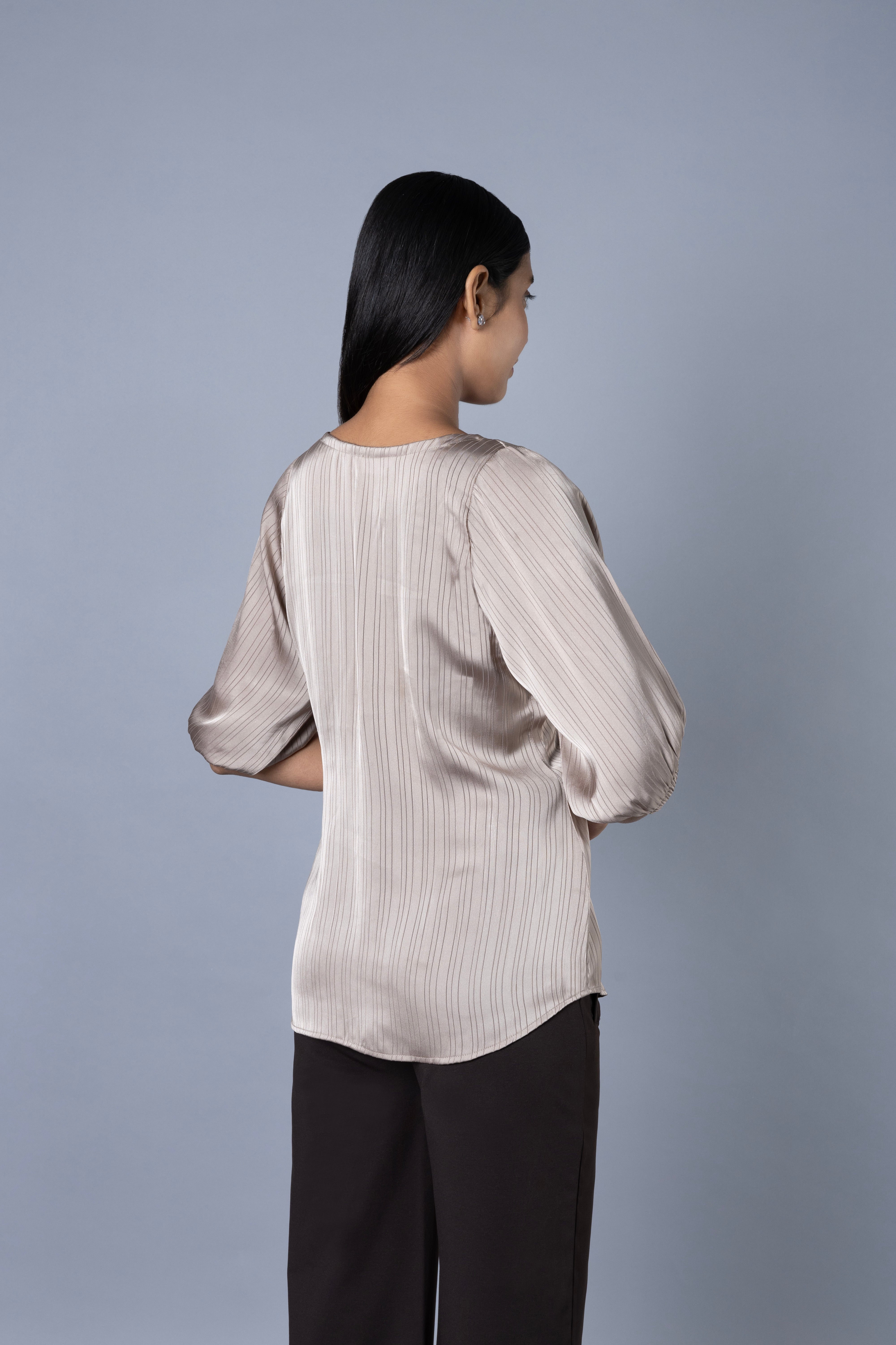 Women Pleat Detailed Comfort Top