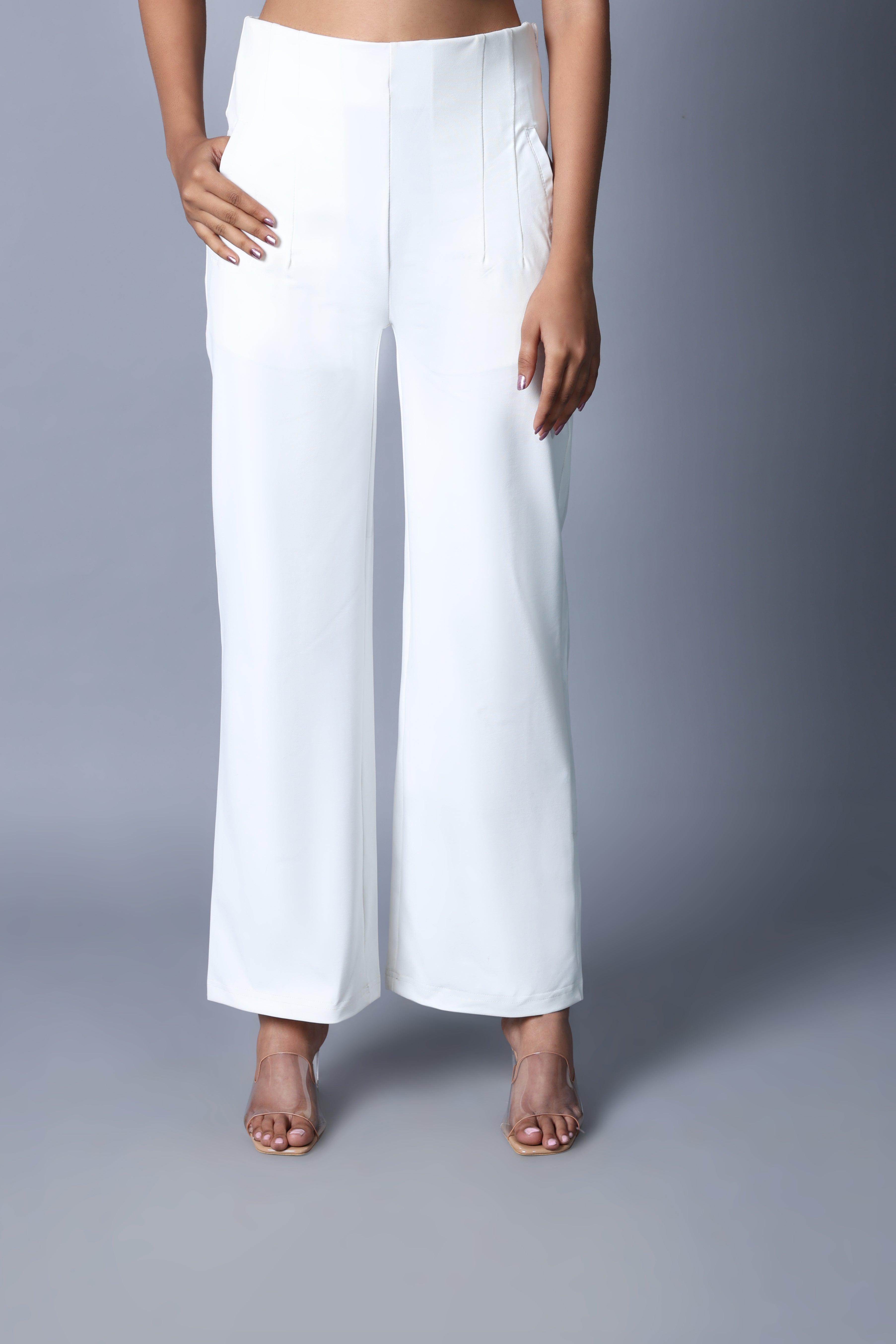 Clean Look High Rise Parallel Trouser