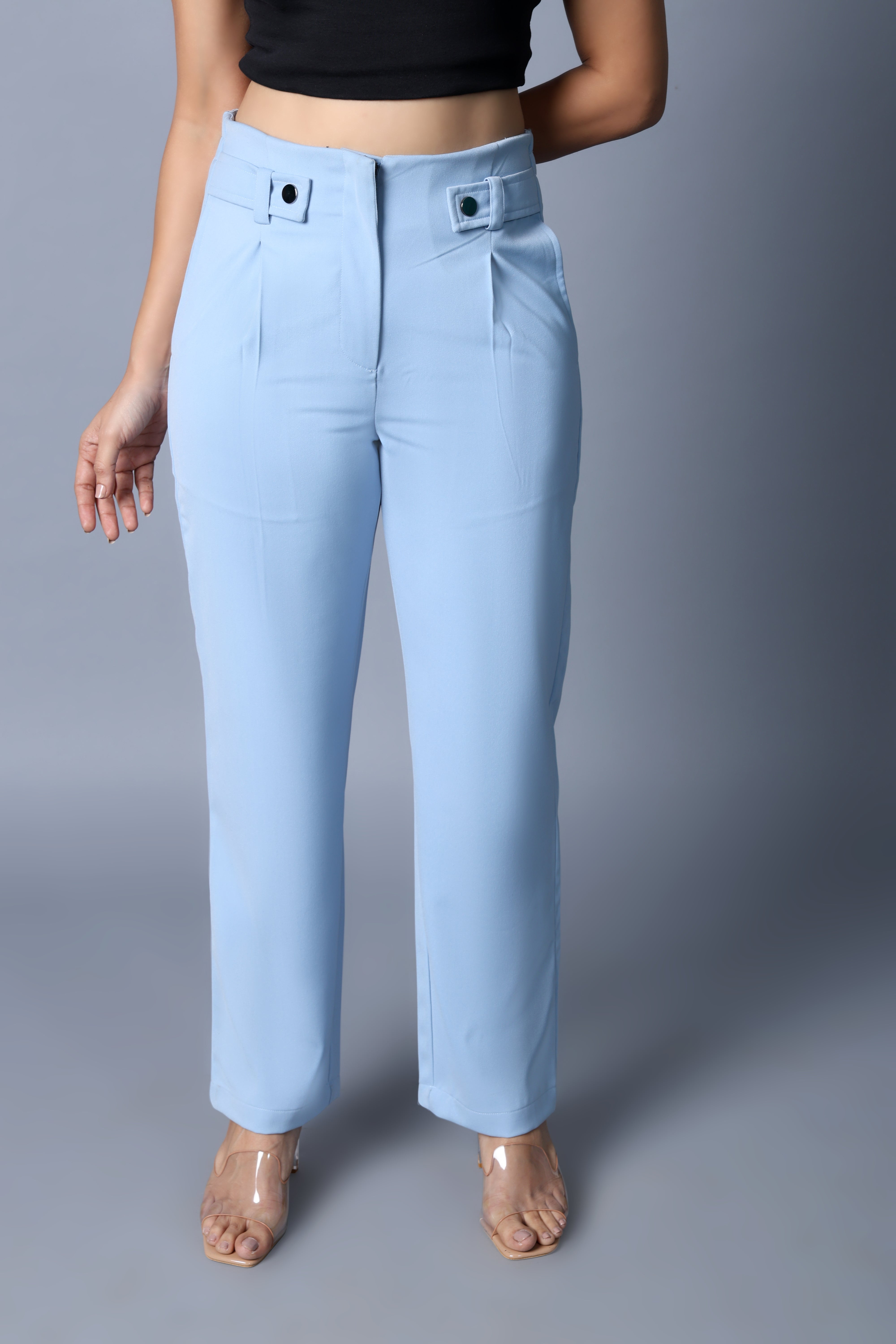 Belt Loop High Rise Trouser