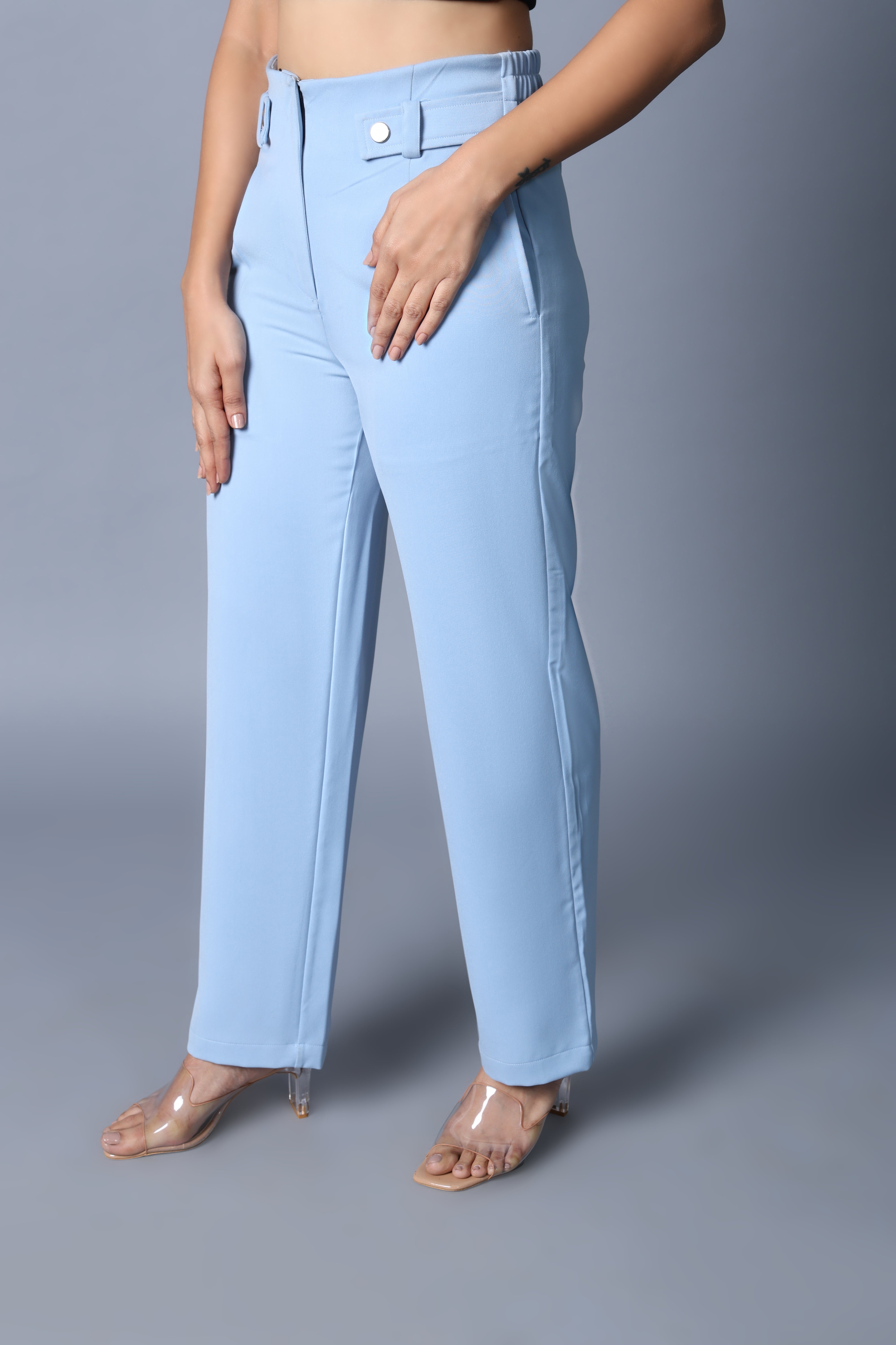 Belt Loop High Rise Trouser