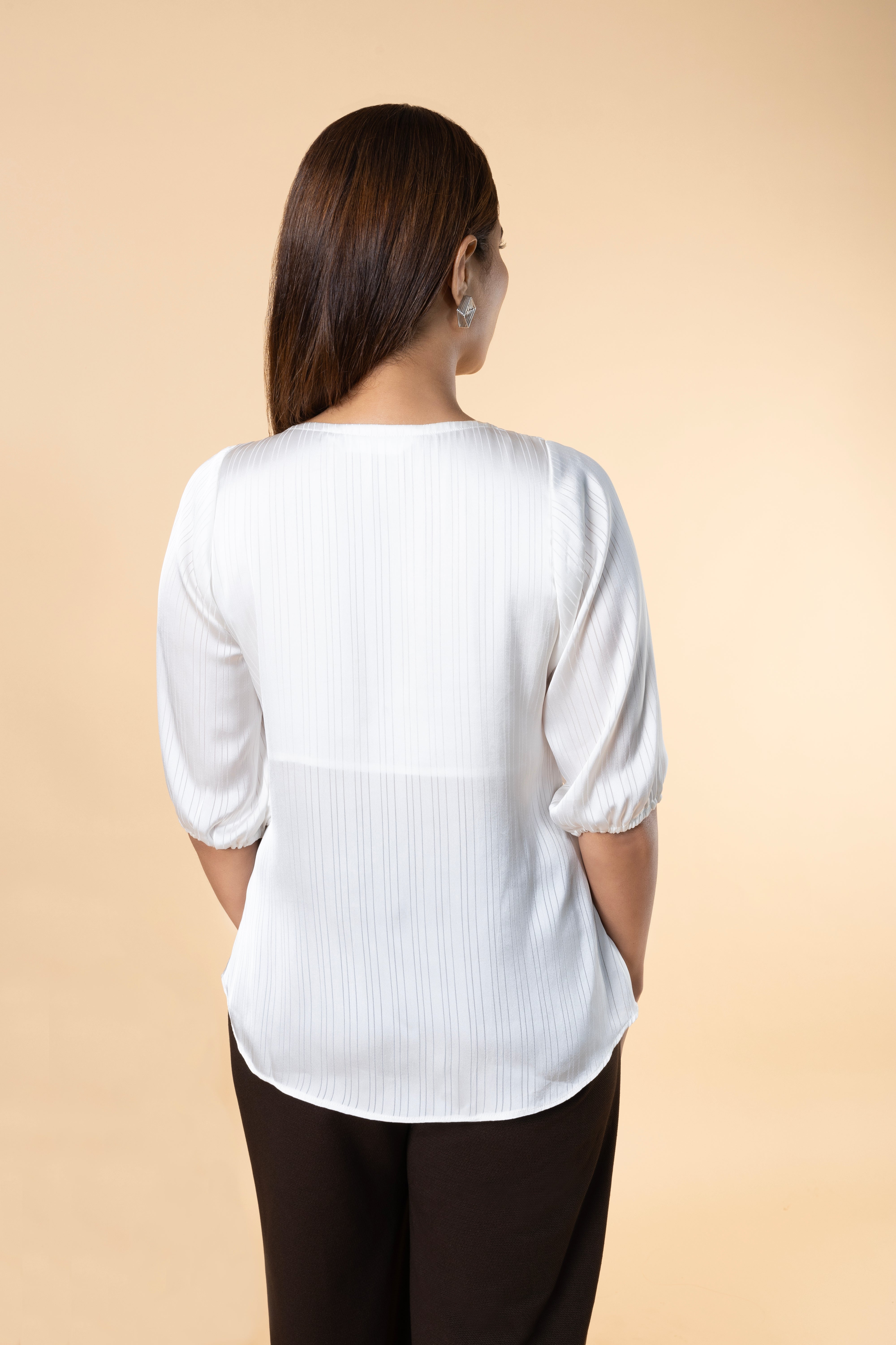 Women Pleat Detailed Comfort Top