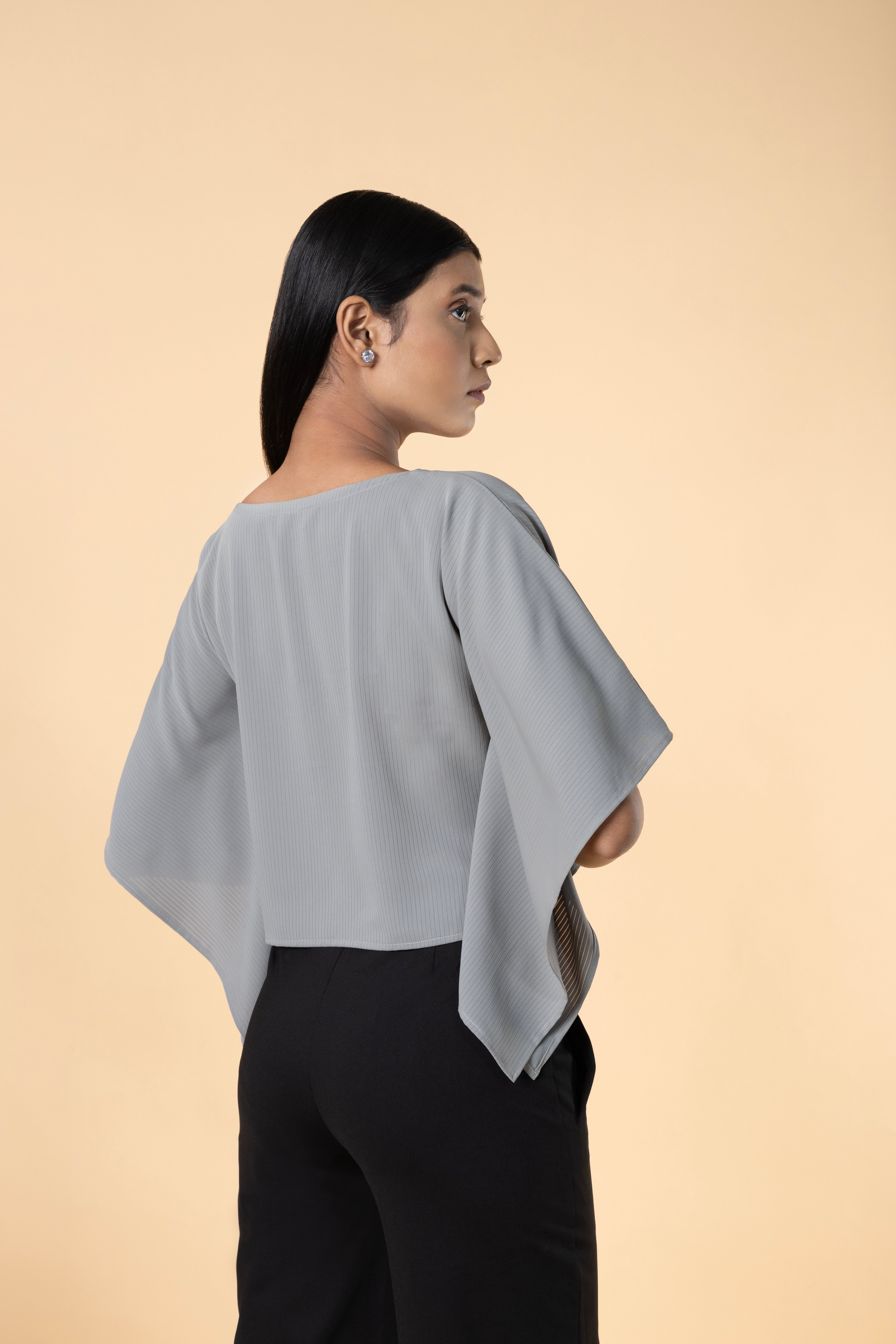 Women Solid Poncho Kaftan Top