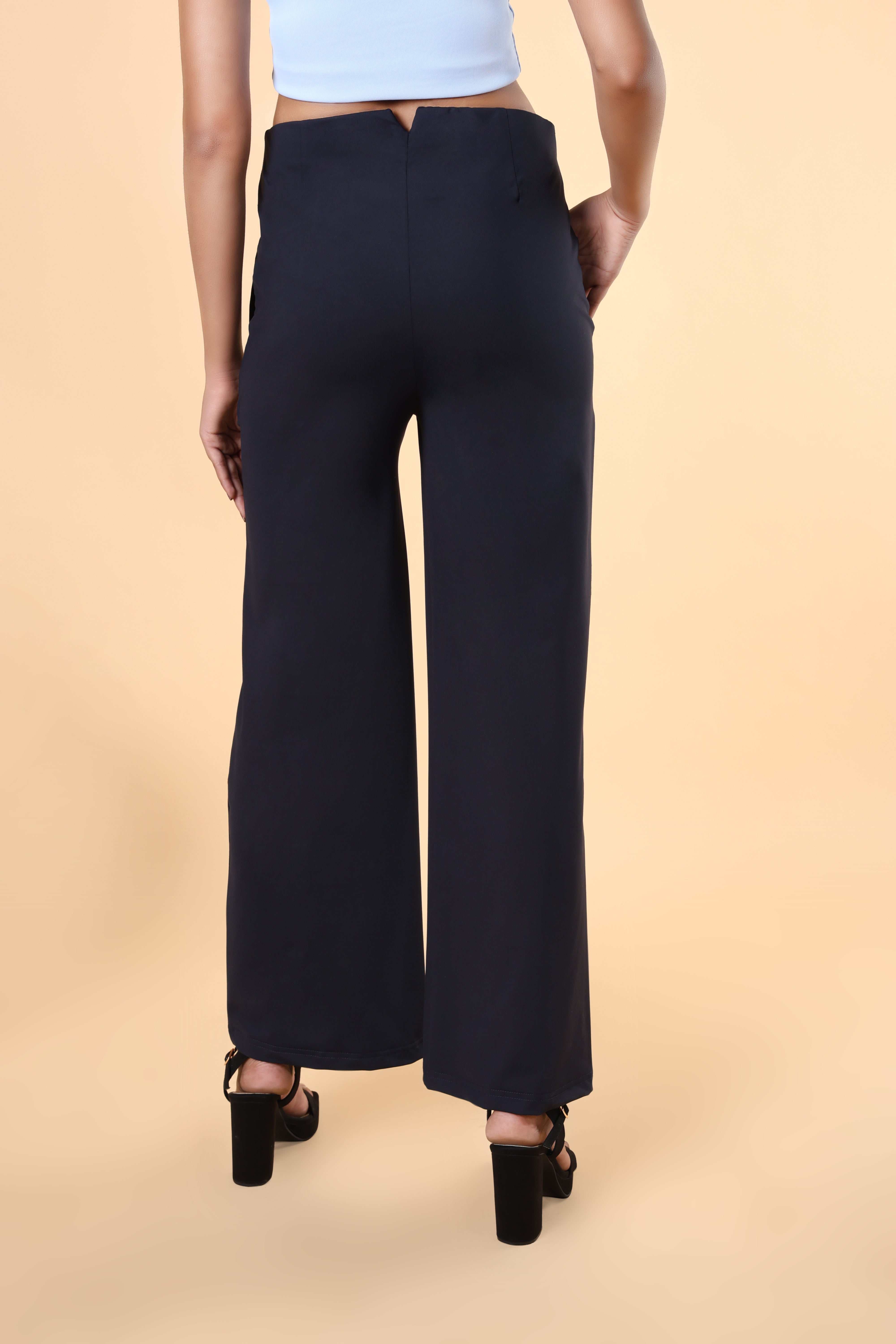 Clean Look High Rise Parallel Trouser