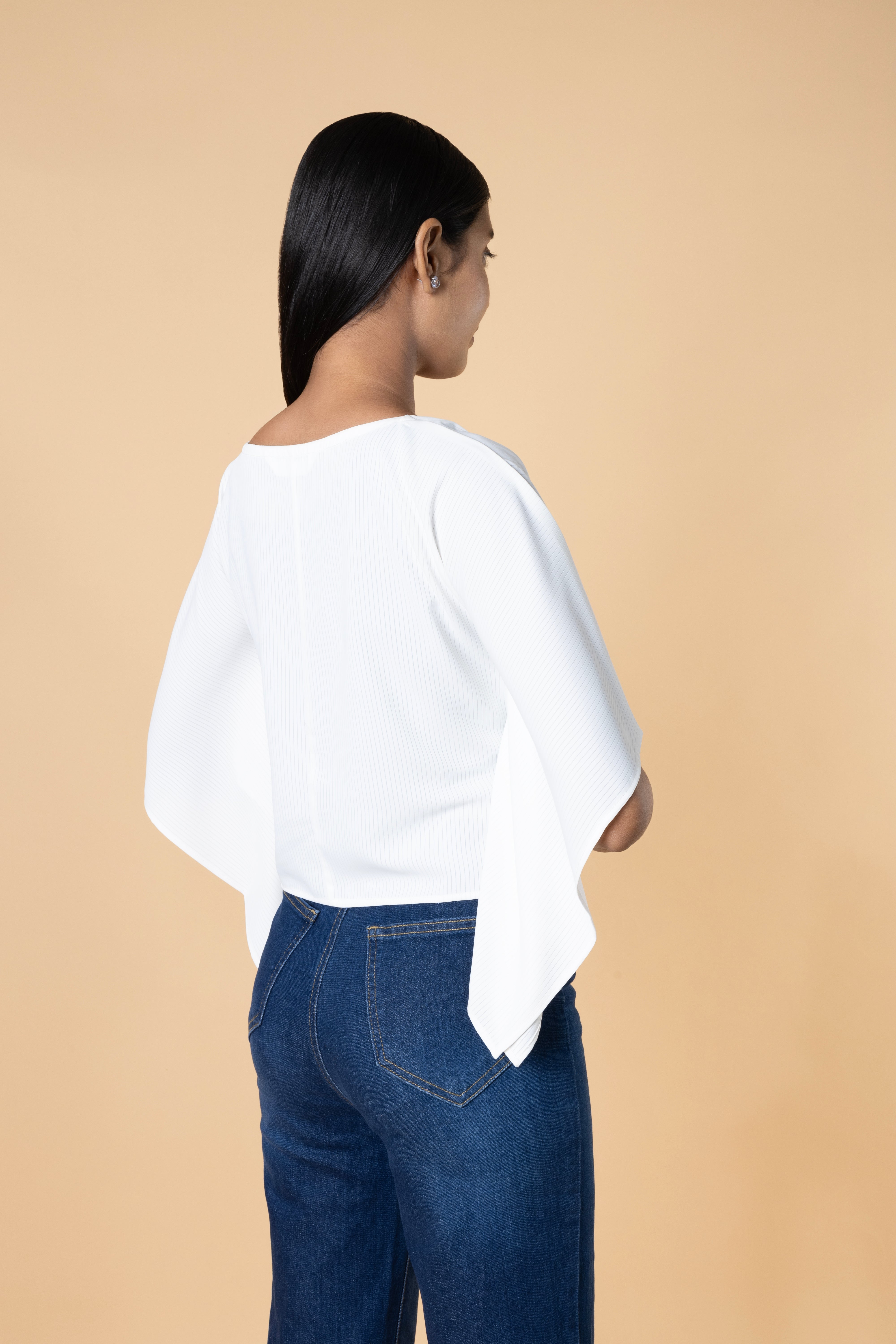 Women Solid Poncho Kaftan Top