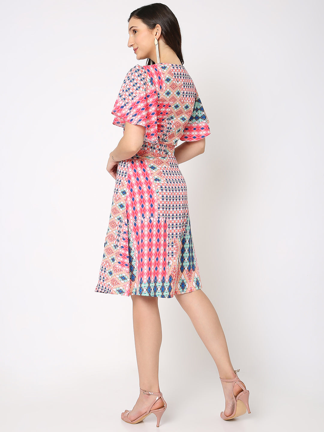 Pink Printed Dress