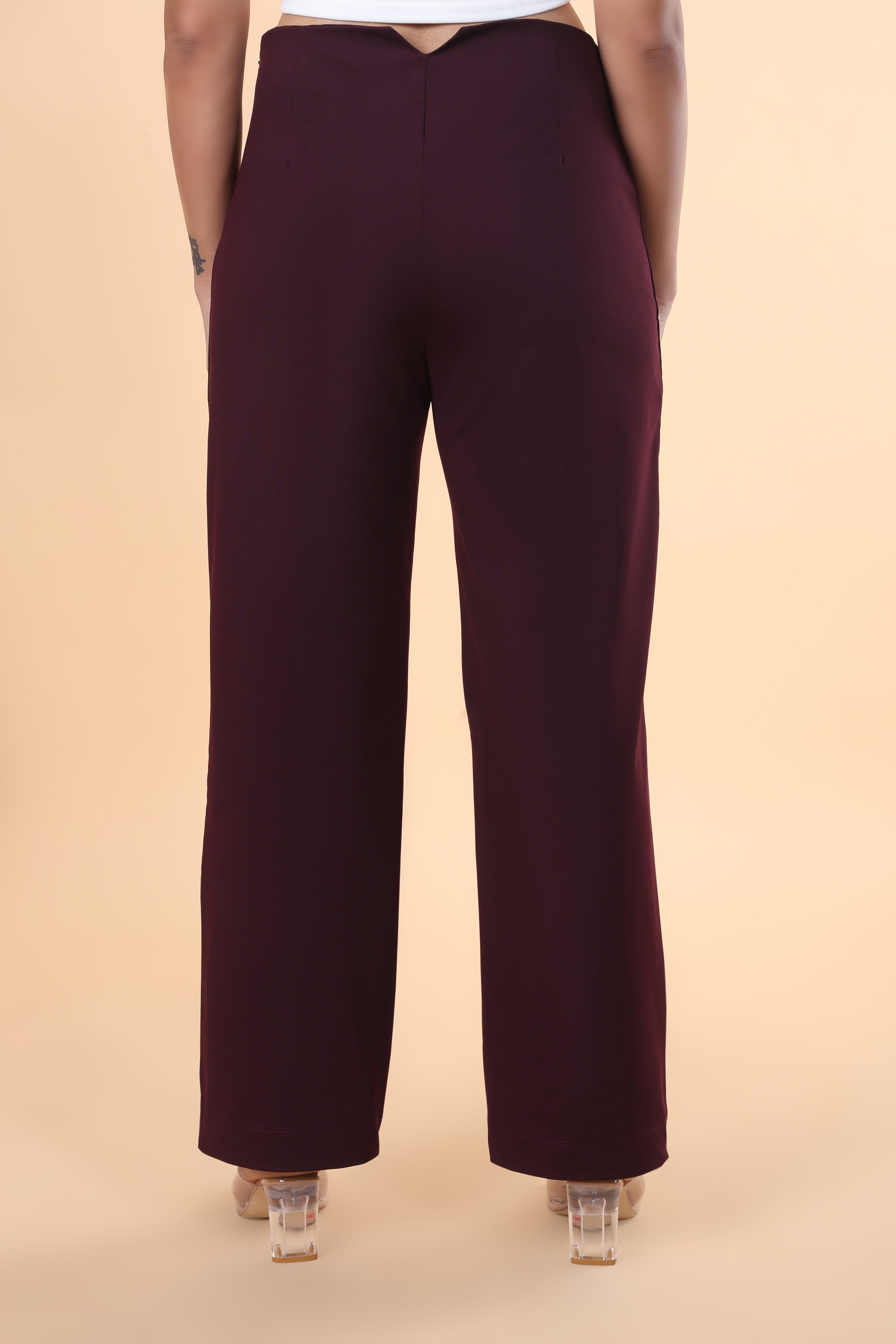Clean Look High Rise Parallel Trouser