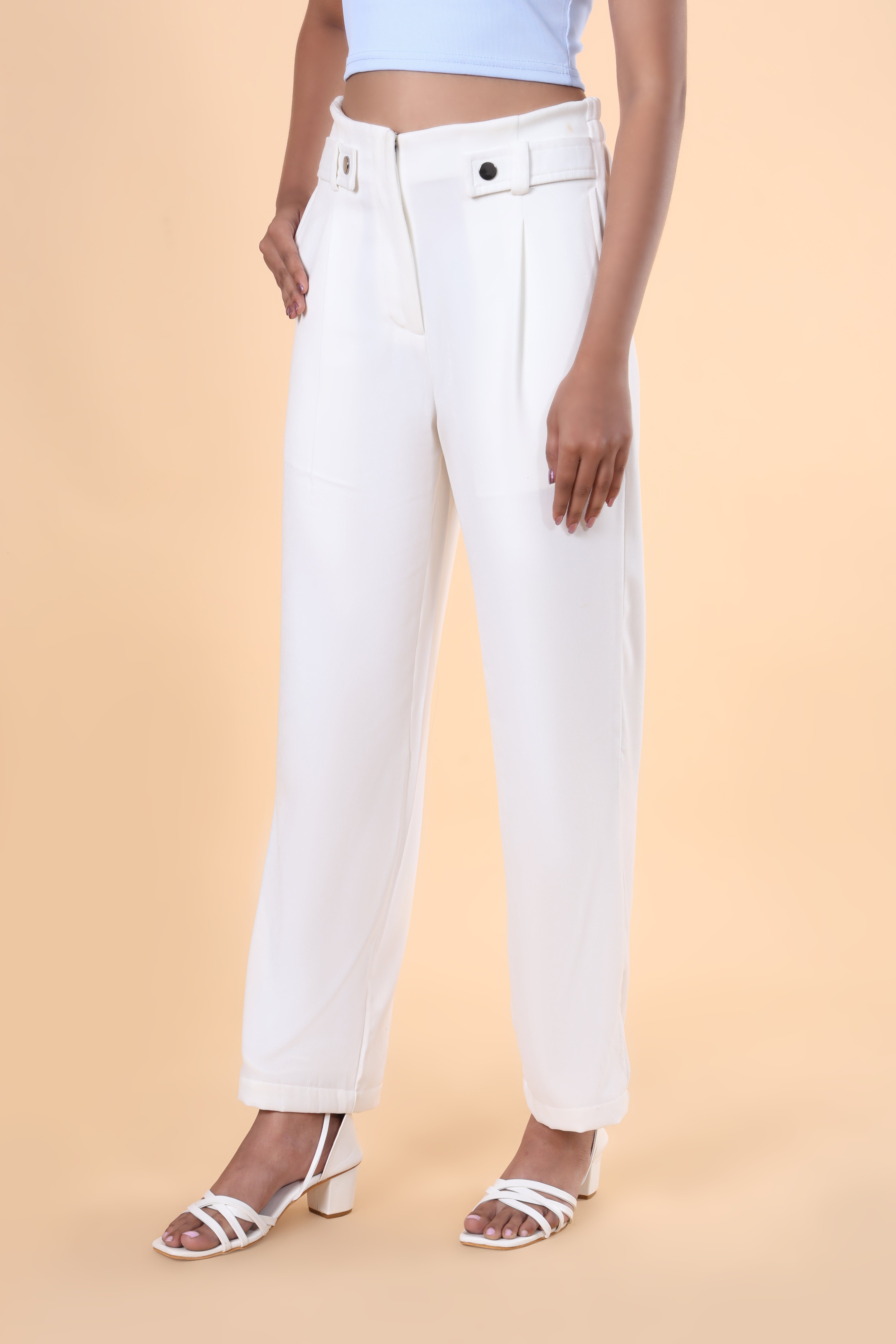 Belt Loop High Rise Trouser