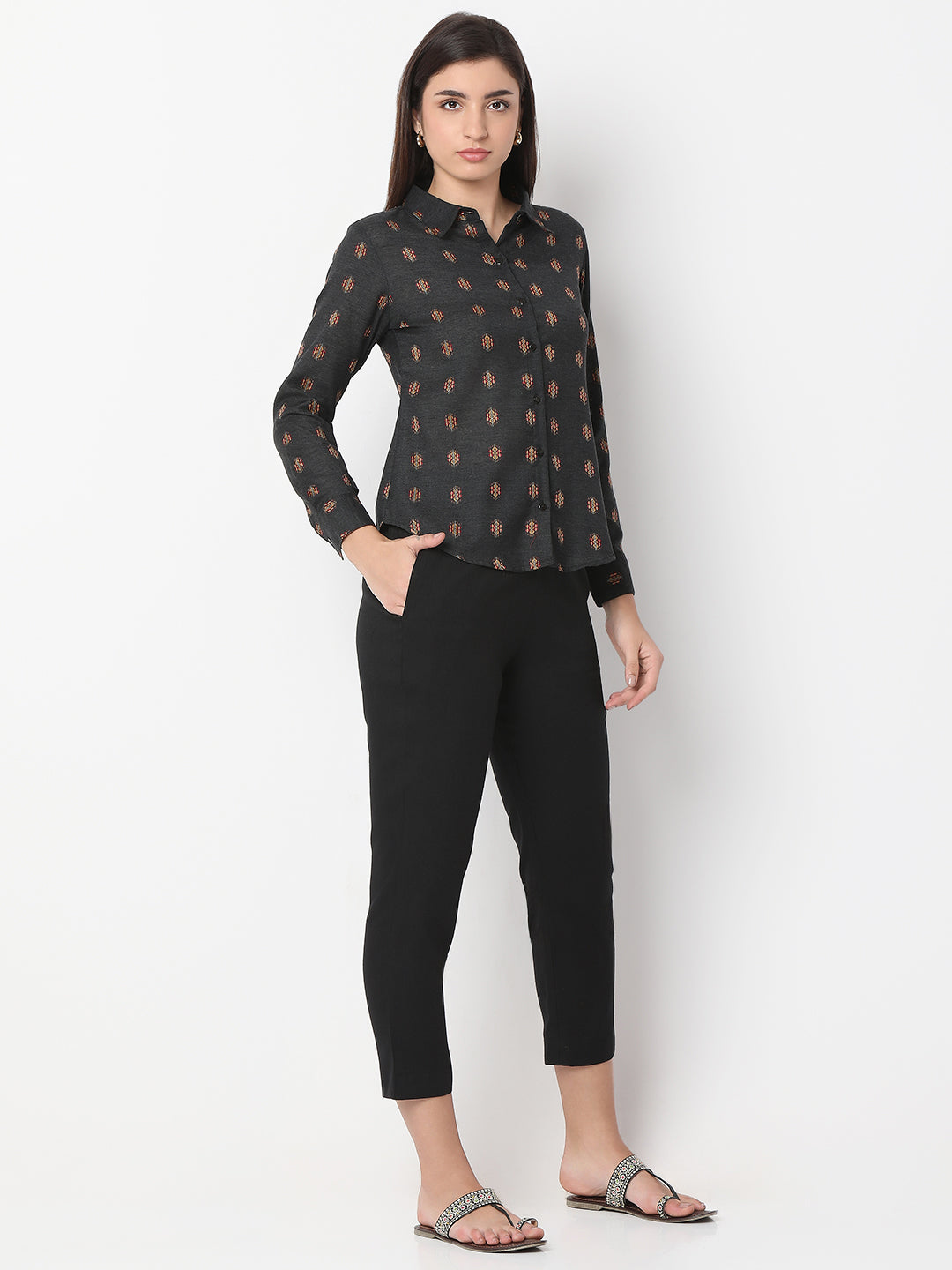 Detailed Craft Dark Grey Co-Ord set