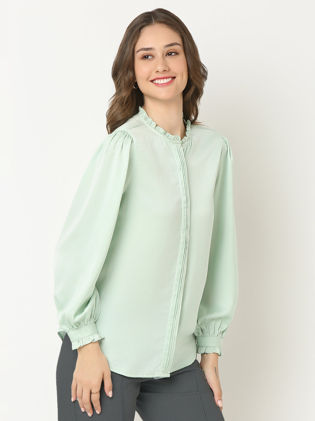 Elegant Pista Detailed Shirt