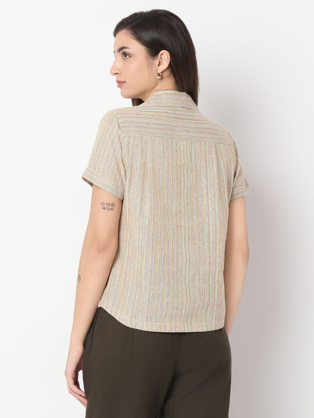 Khadi Multicolor Oversized Shirt