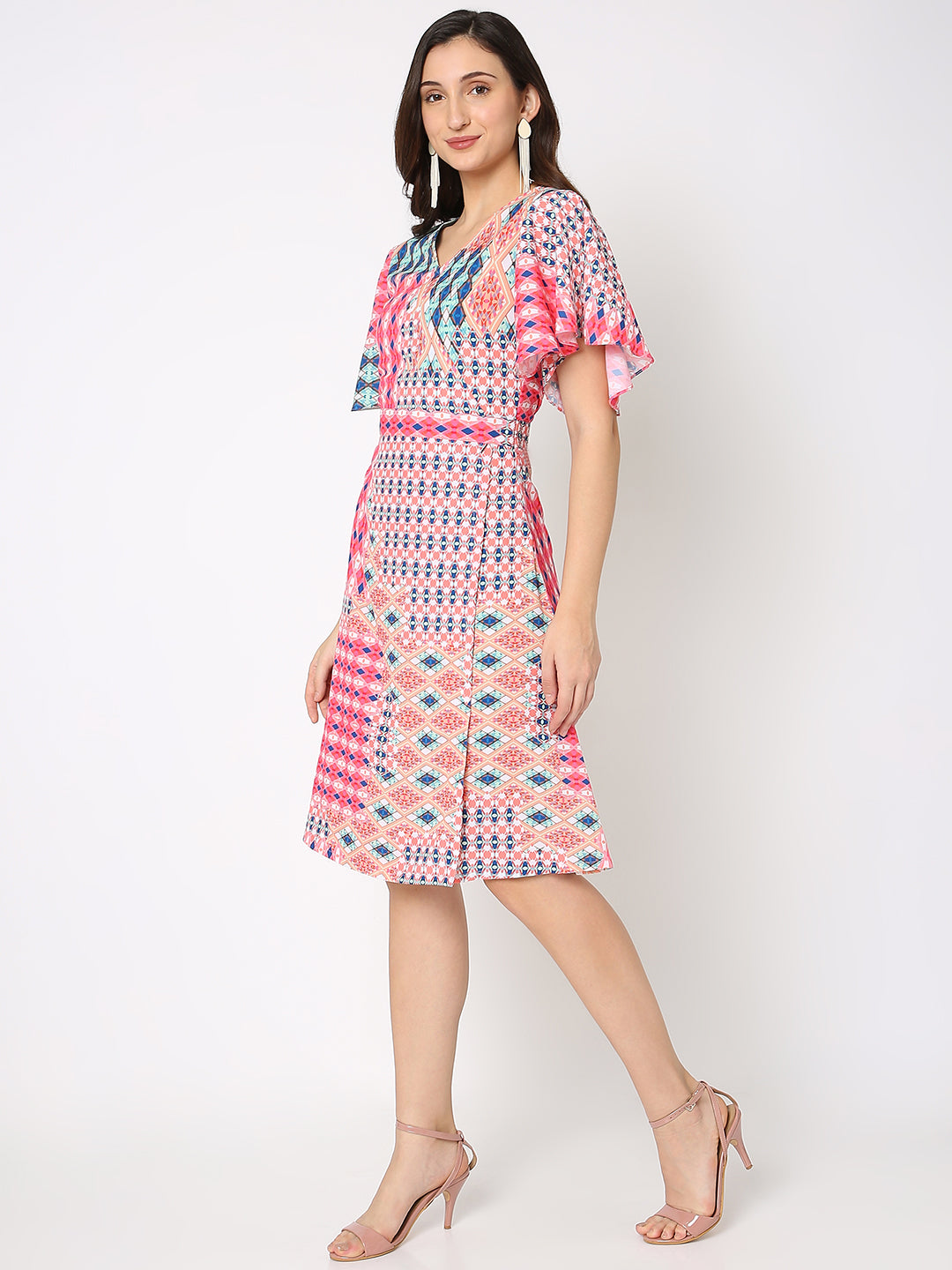 Pink Printed Dress