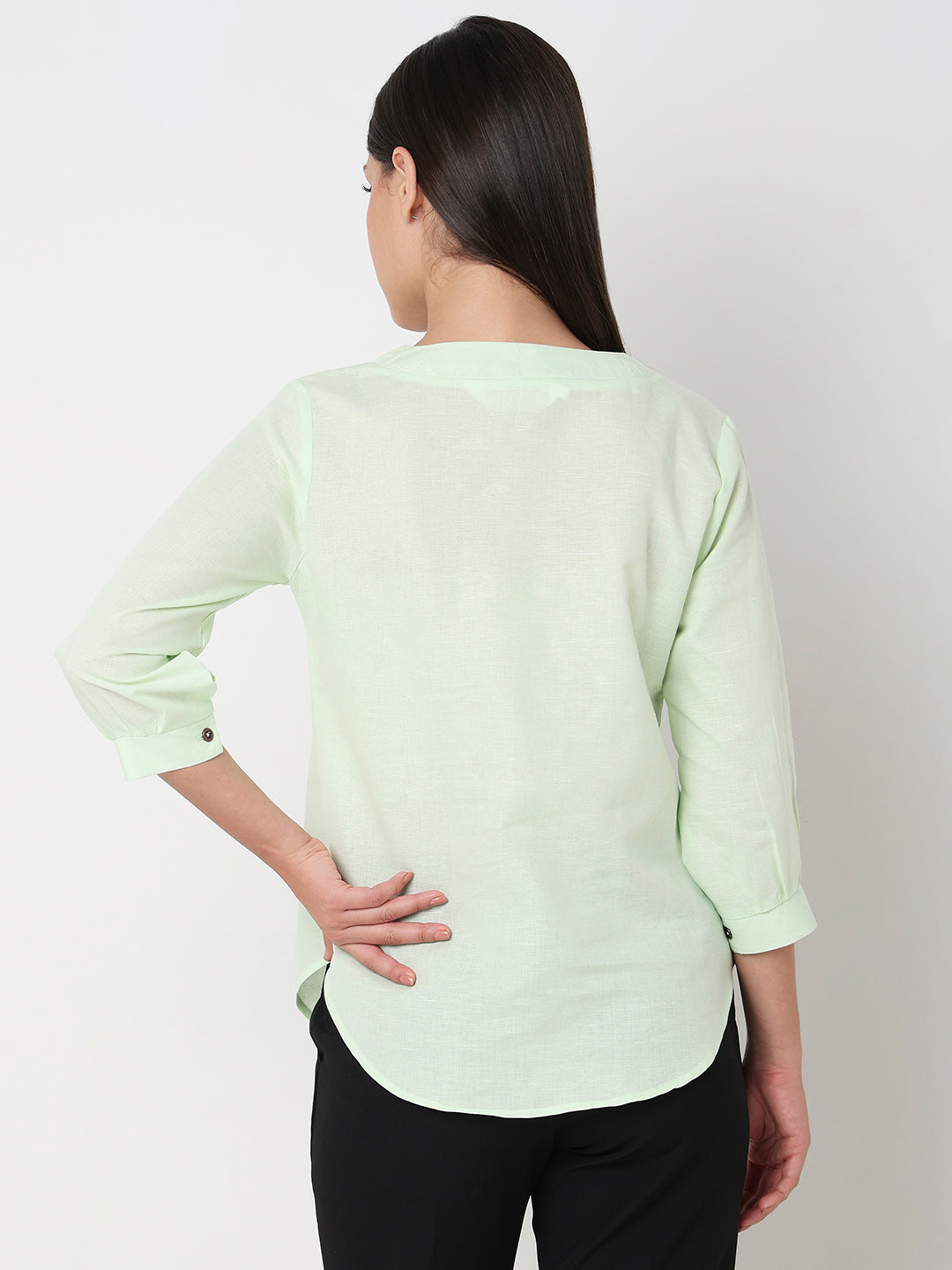 Pista linen V-Neck Top
