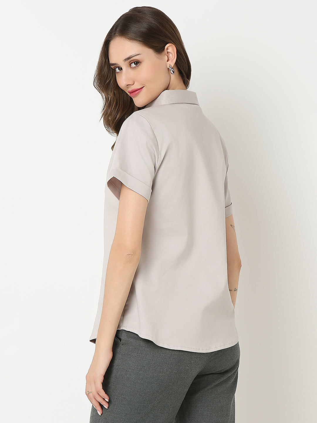 Grey Formal Comfort Shirt