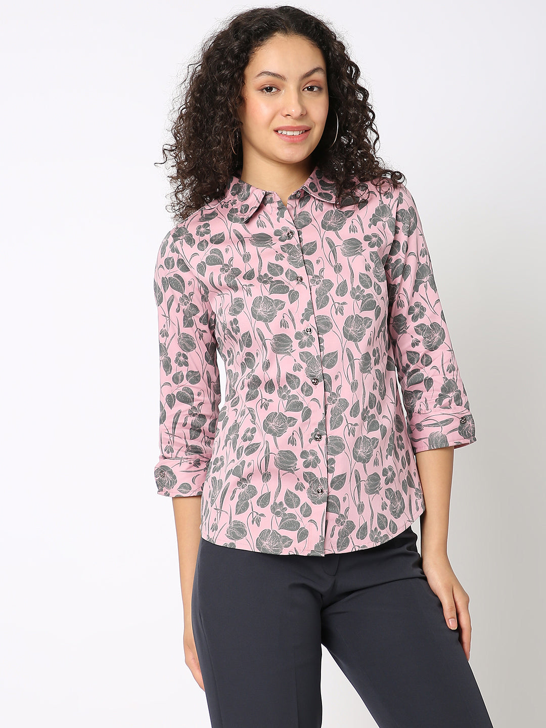 Floral Pink Comfort Shirt