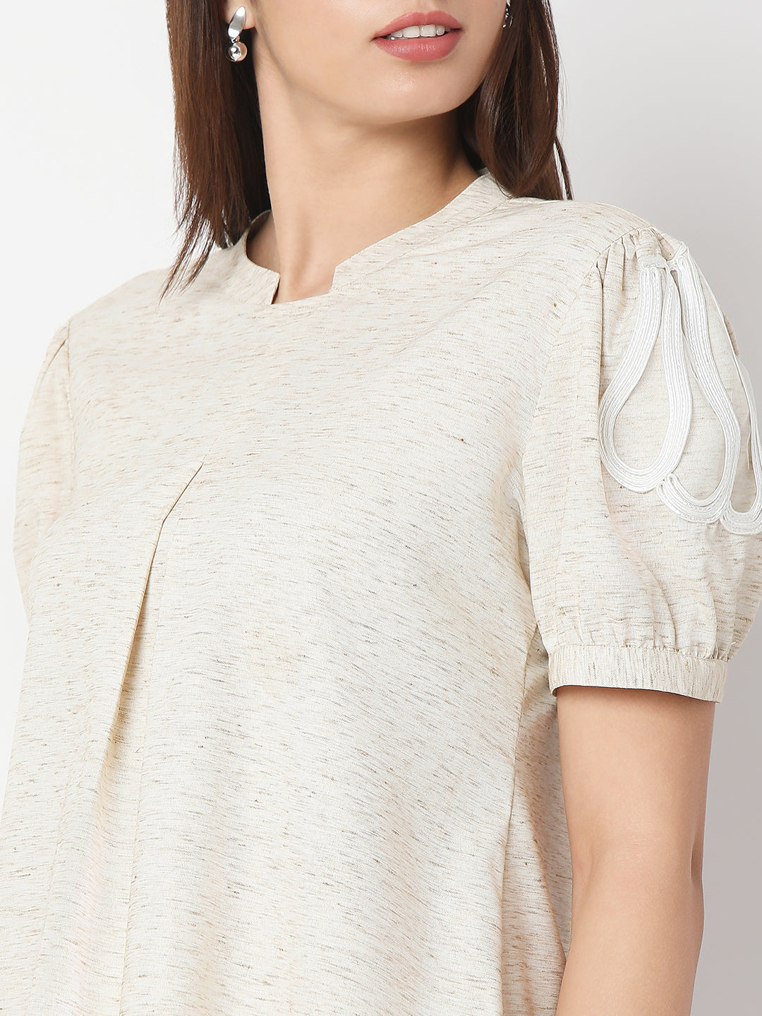 Premium Khadi Embroidered Top
