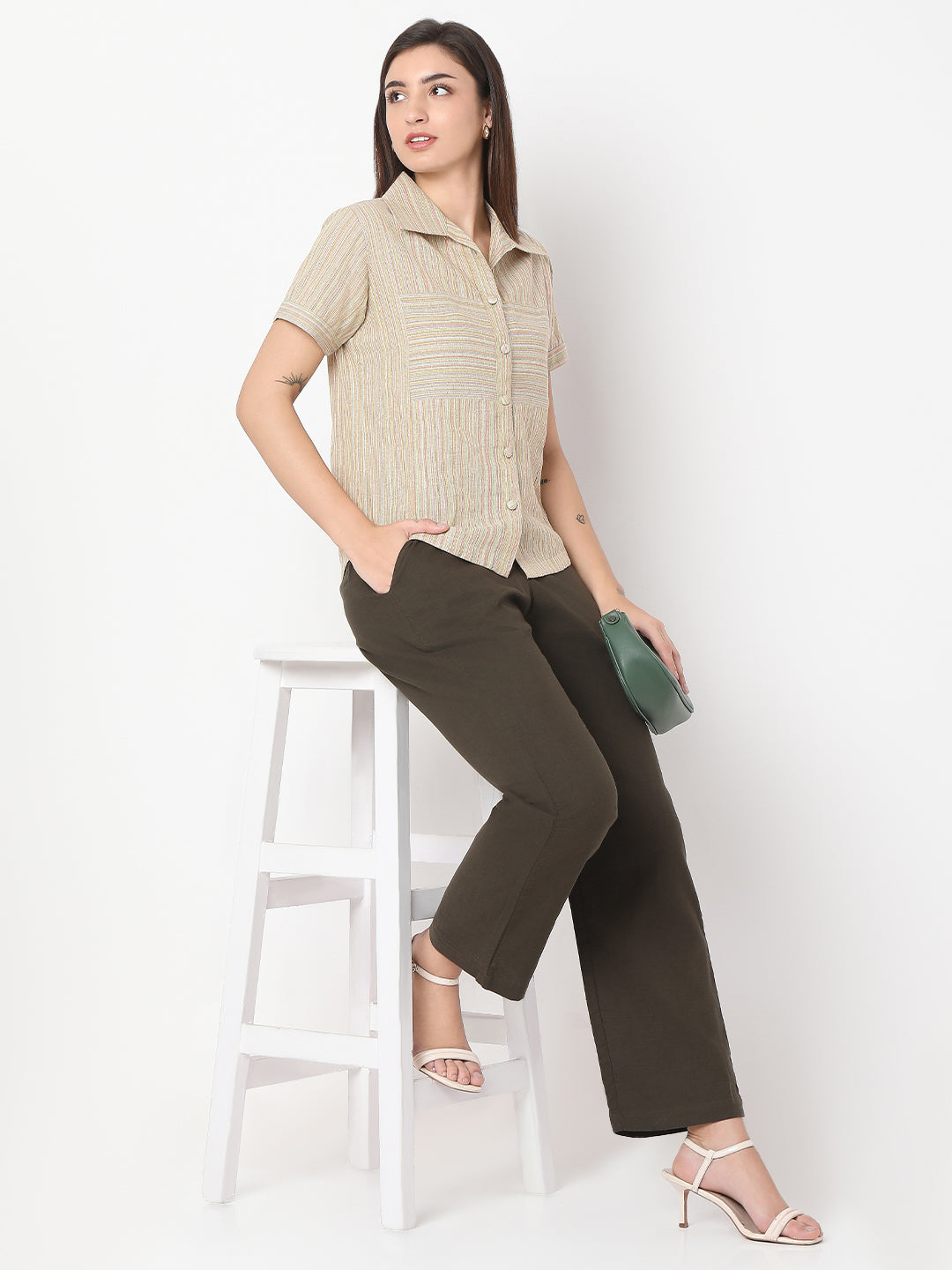 Khadi Multicolor Oversized Shirt