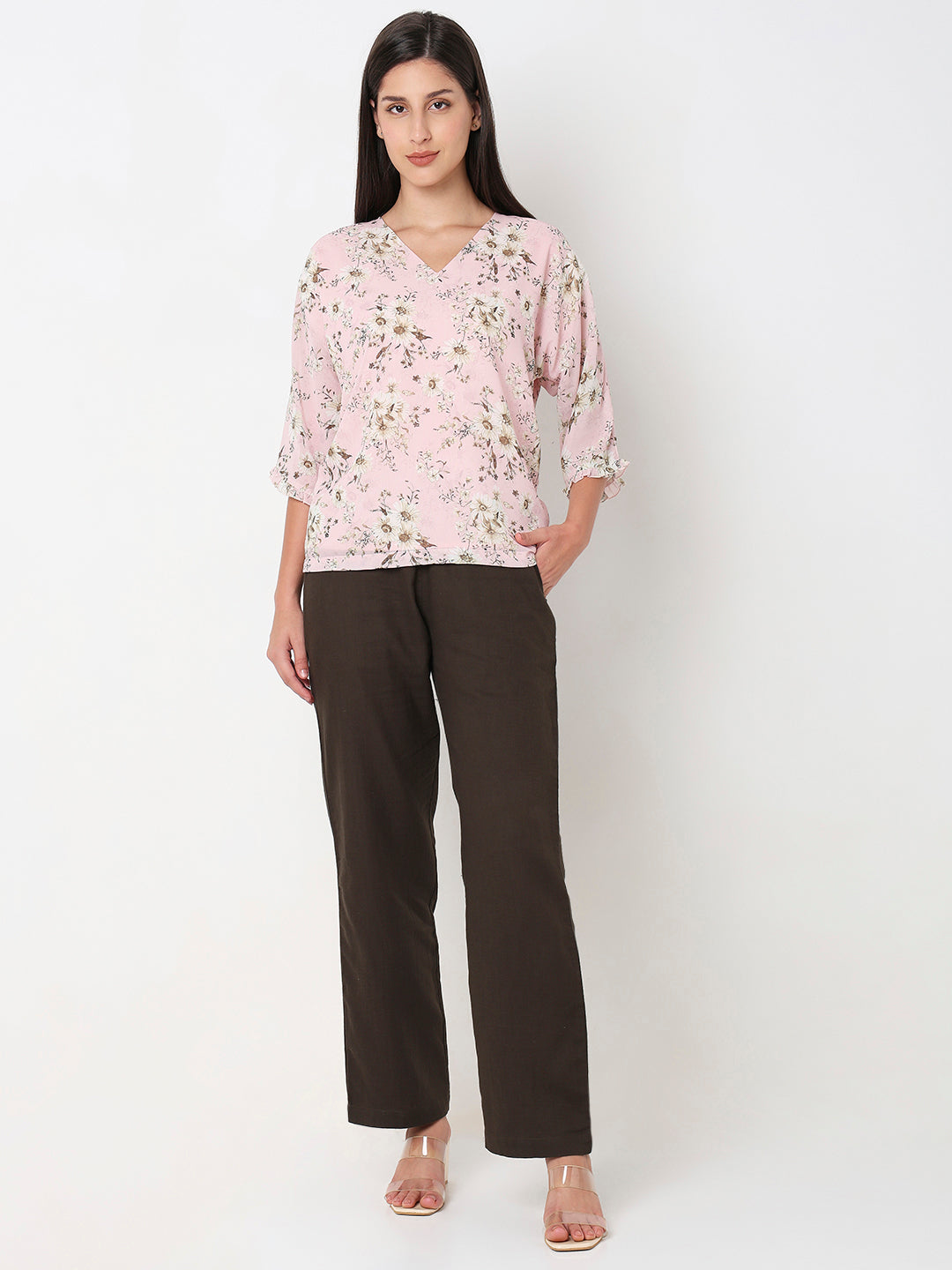 Pink Reglan Sleeve Top