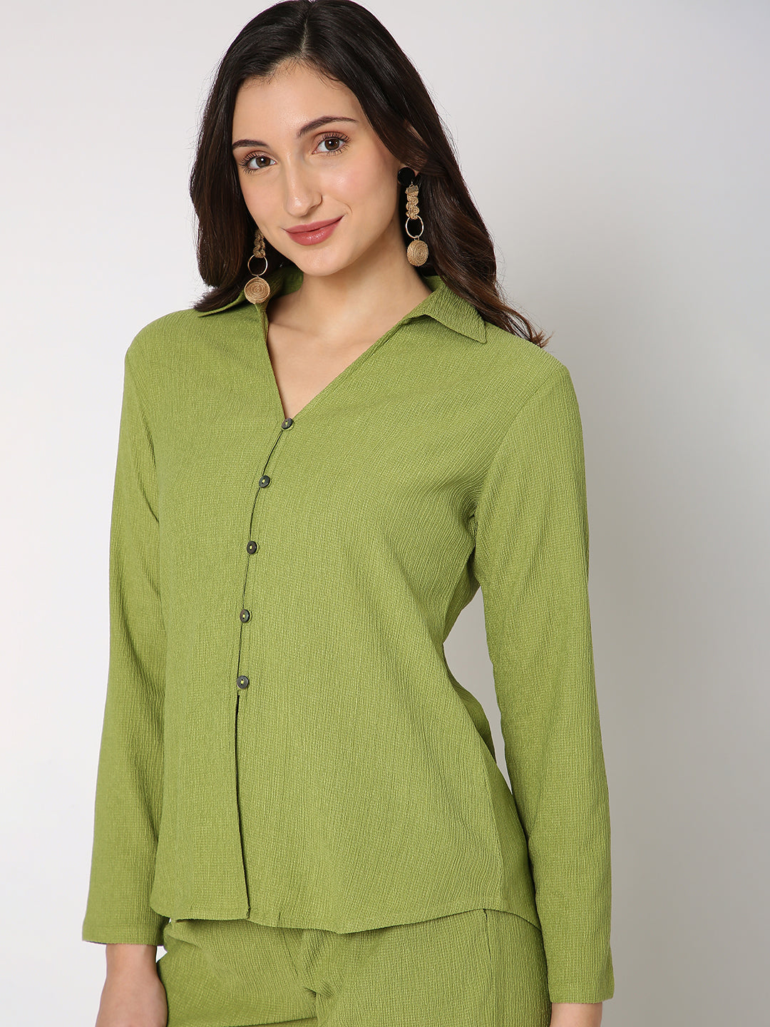 Olive Solid Co-Ord Set