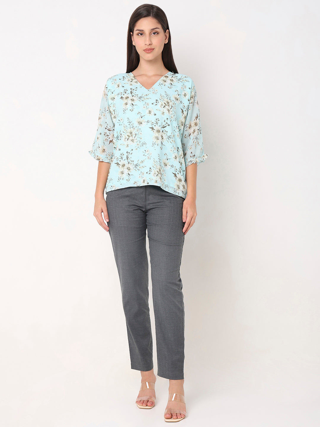 Sea Green Reglan Sleeve Top