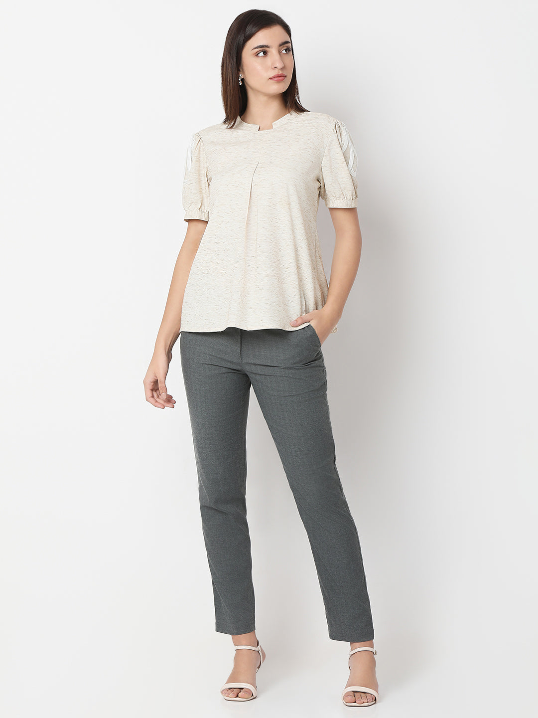 Premium Khadi Embroidered Top