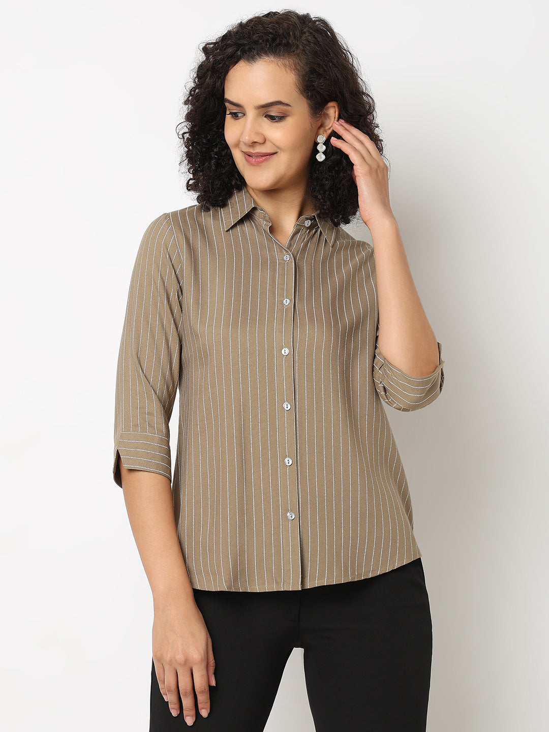 Mud Formal Stripe Shirt