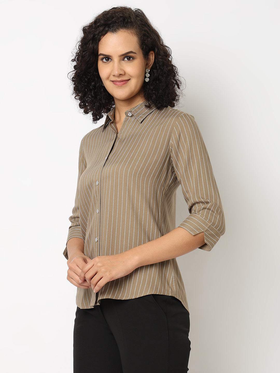 Mud Formal Stripe Shirt