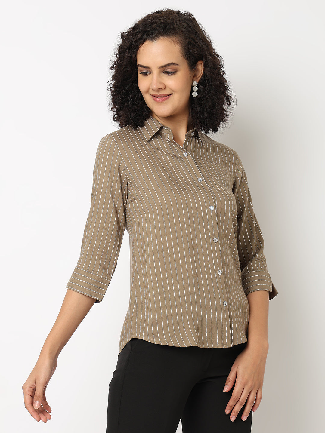 Mud Formal Stripe Shirt