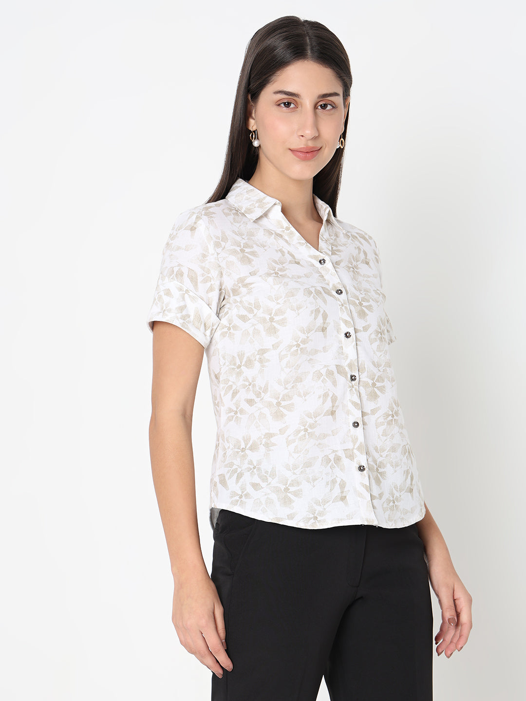 Beige Linen Shirt