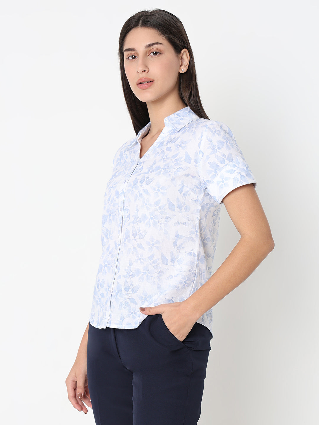 Blue Linen Shirt
