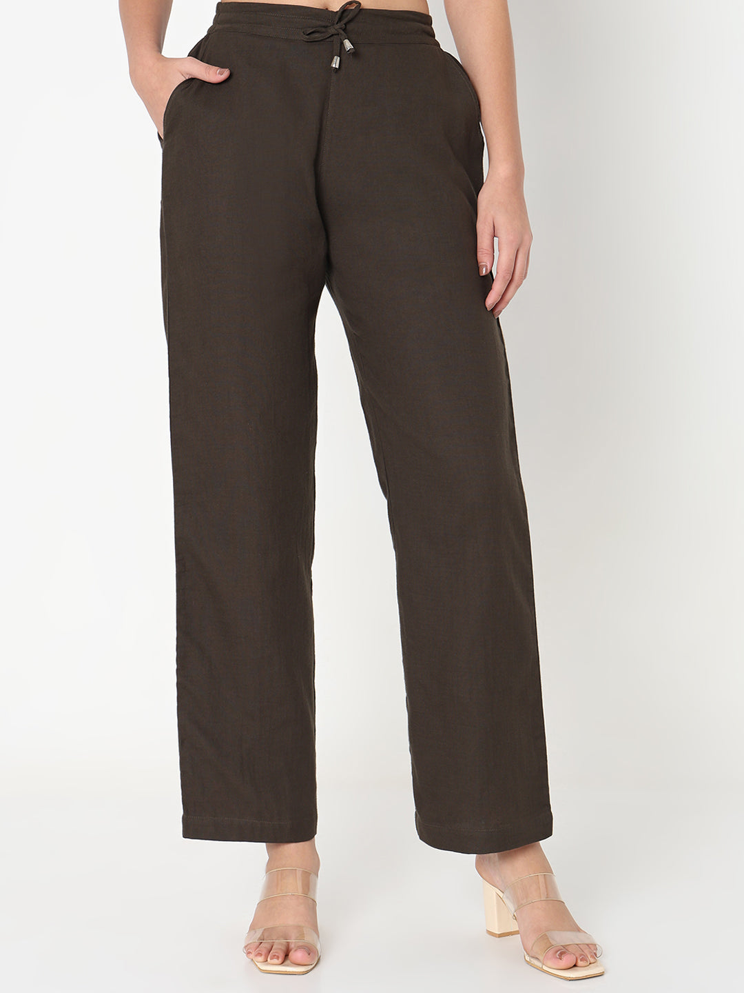 Solid Olive comfort Trouser