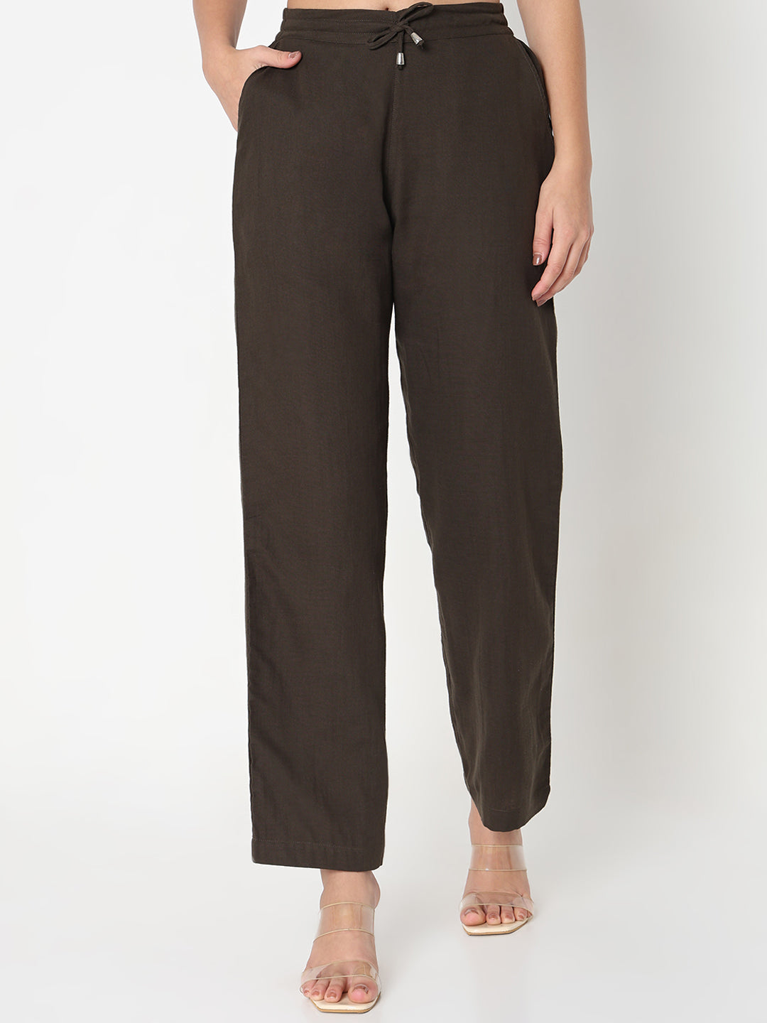 Solid Olive comfort Trouser