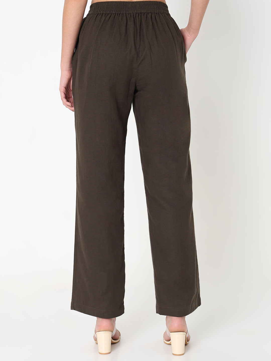 Solid Olive comfort Trouser