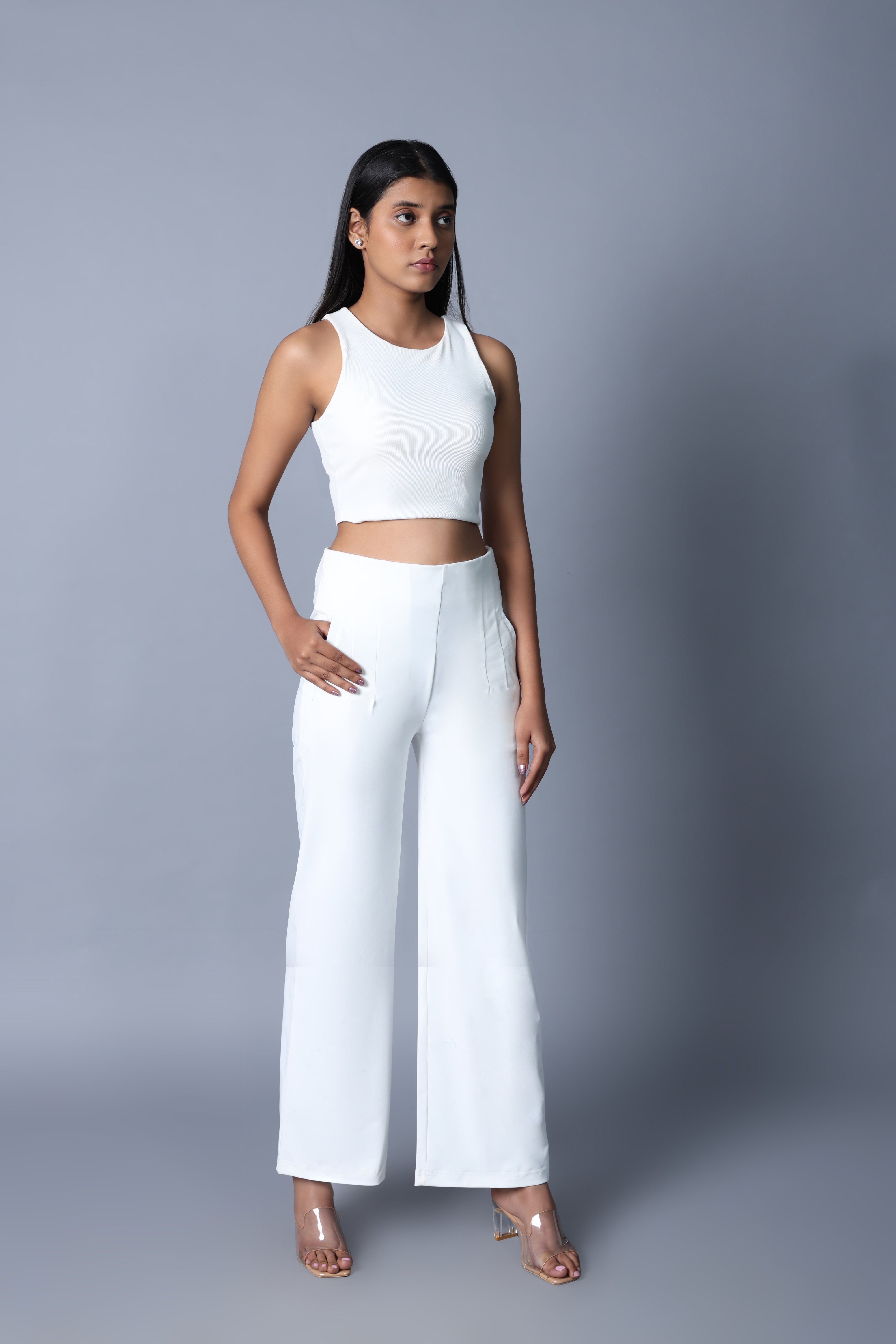 Clean Look High Rise Parallel Trouser