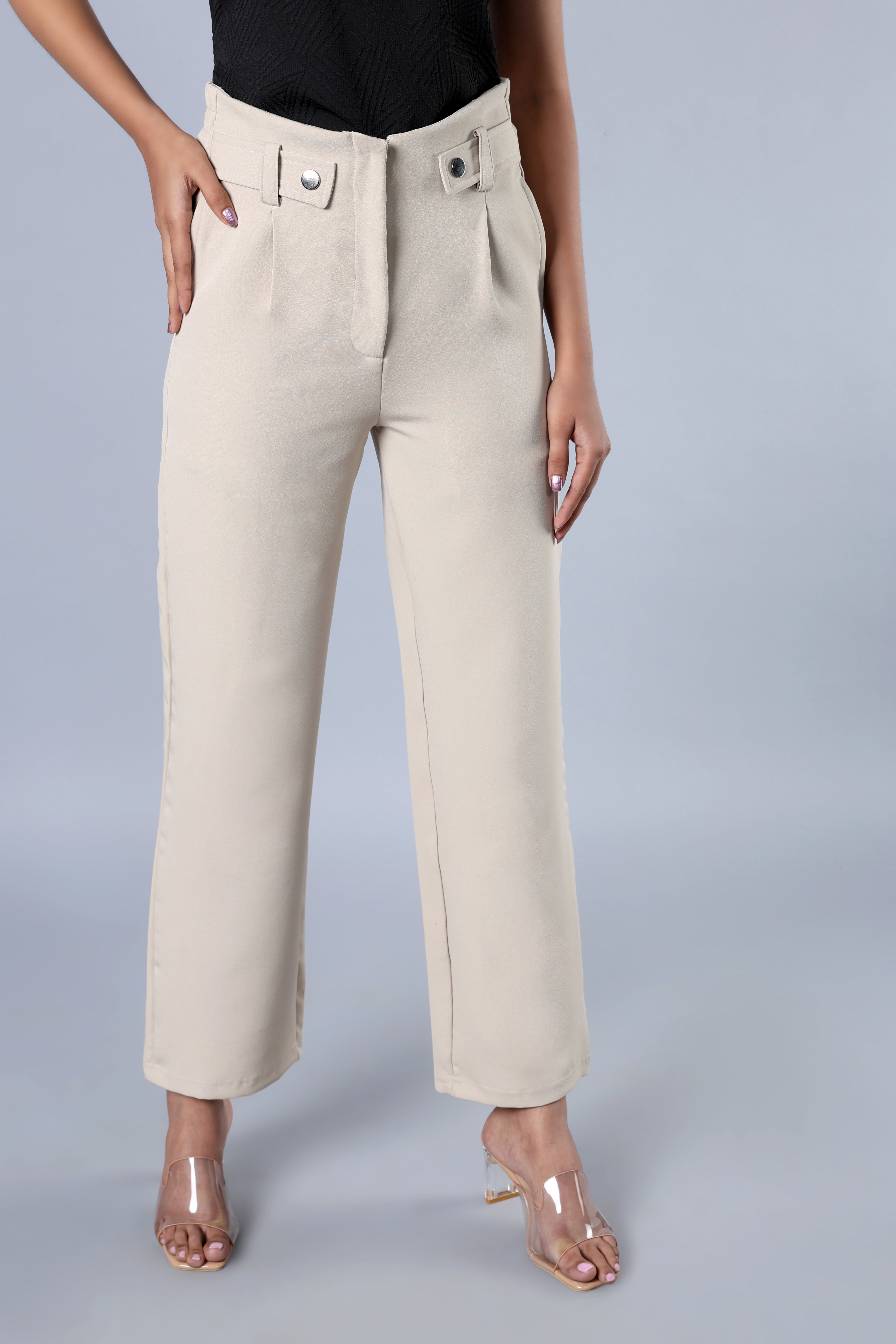 Belt Loop High Rise Trouser