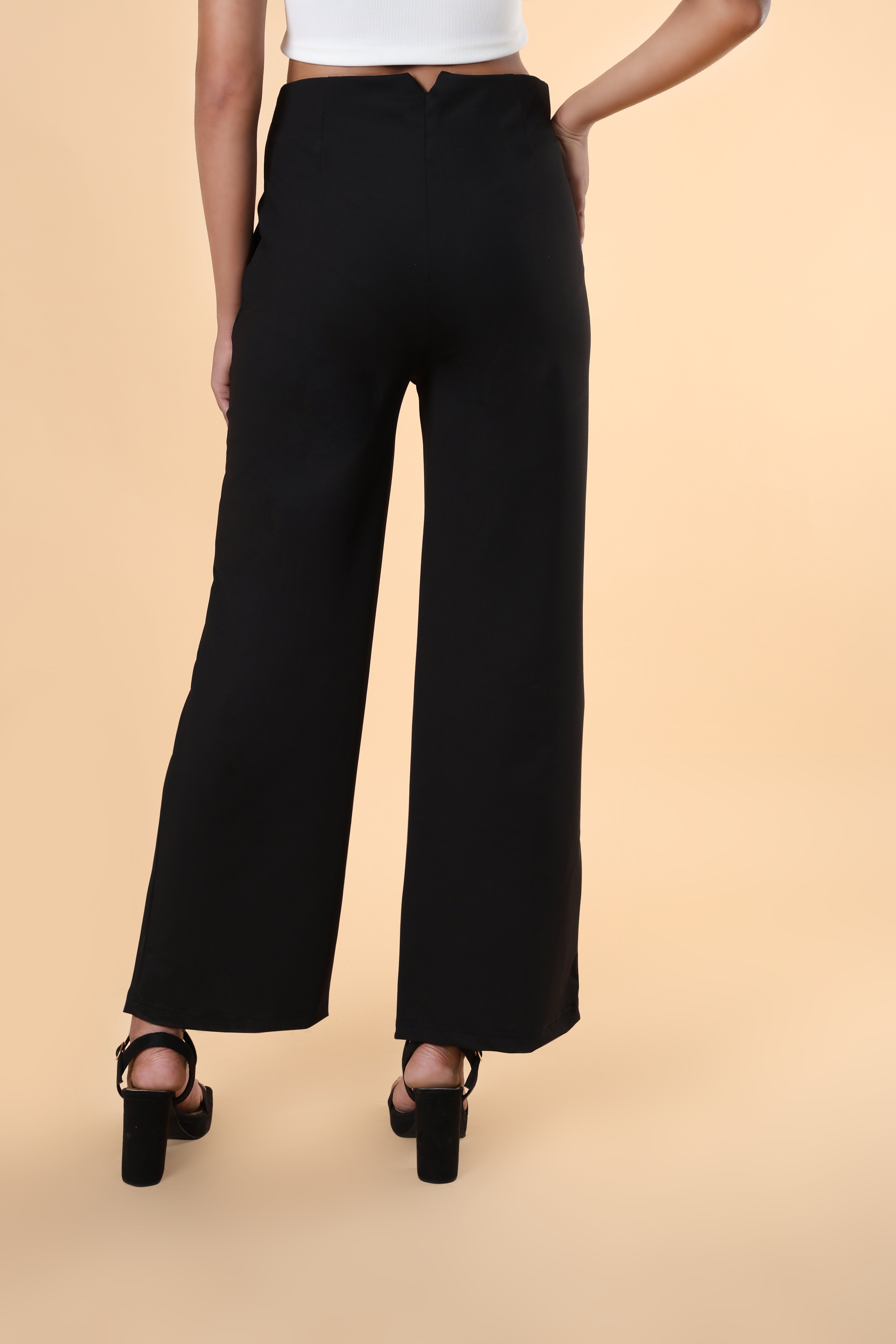 Clean Look High Rise Parallel Trouser