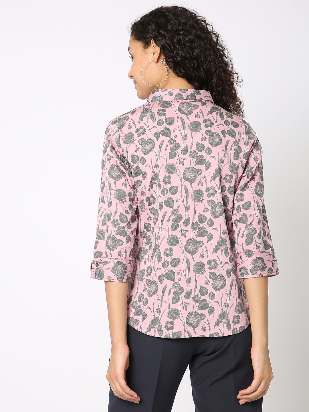Floral Pink Comfort Shirt