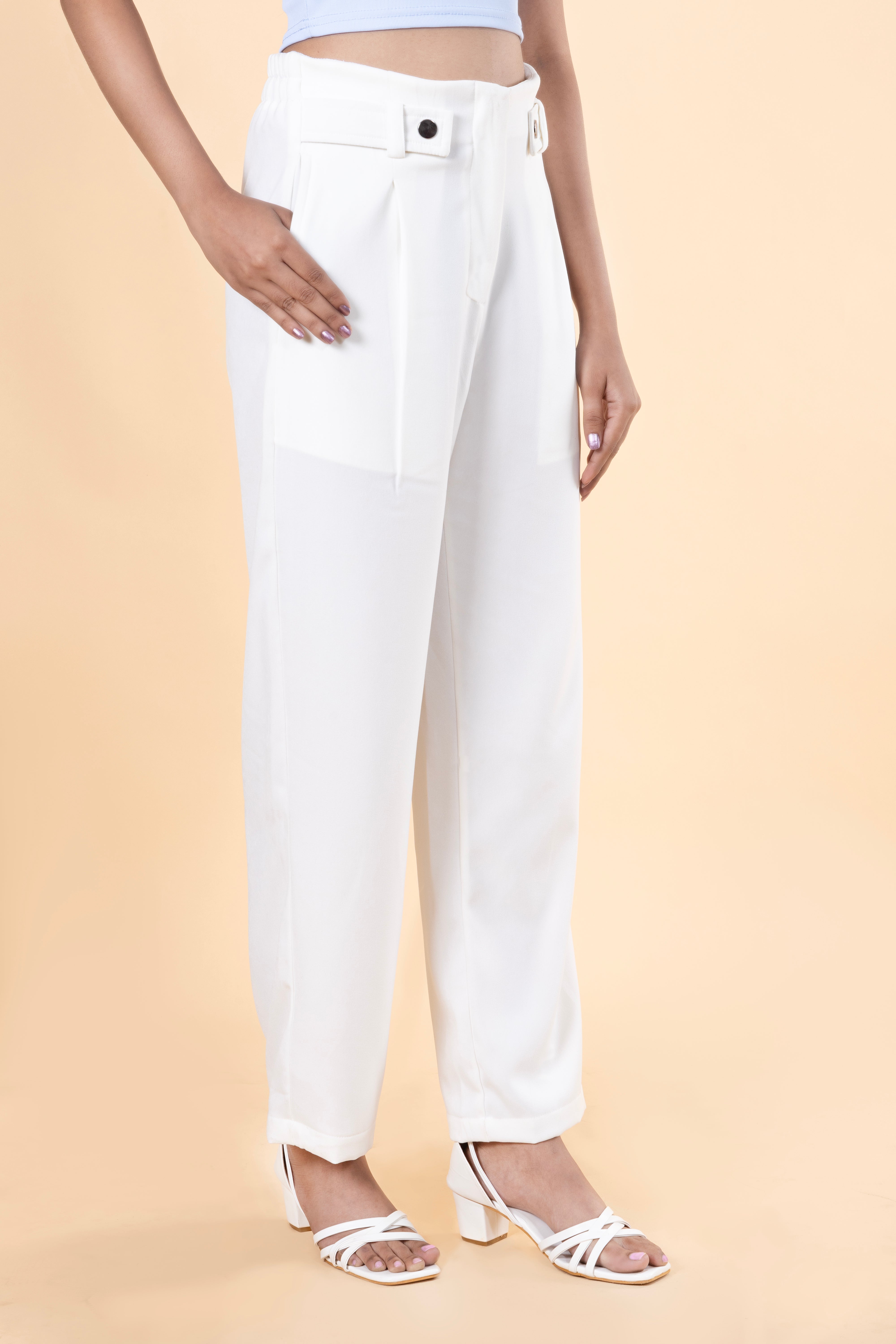 Belt Loop High Rise Trouser