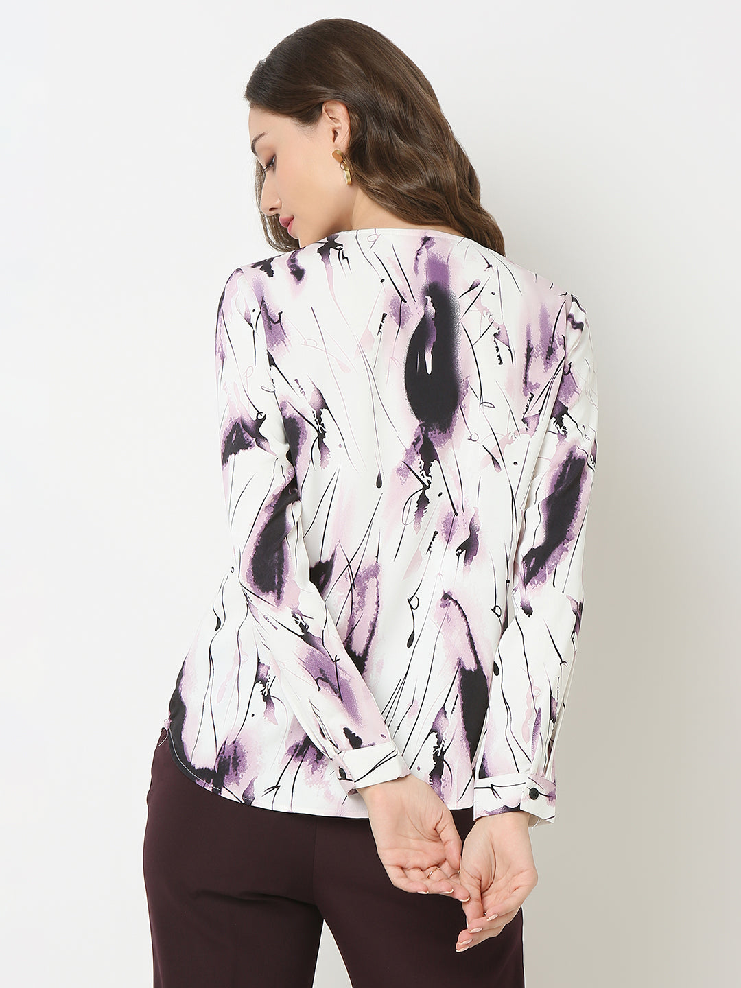 Abstract Print Relaxed Shirt