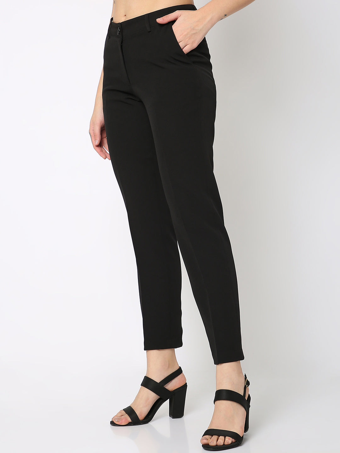 Basic Black Comfort Fit Trouser