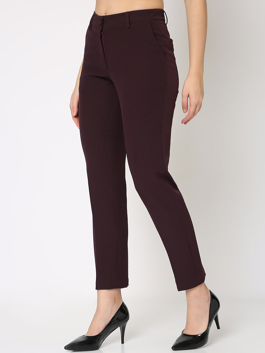 Basic Wine Comfort Fit Trouser
