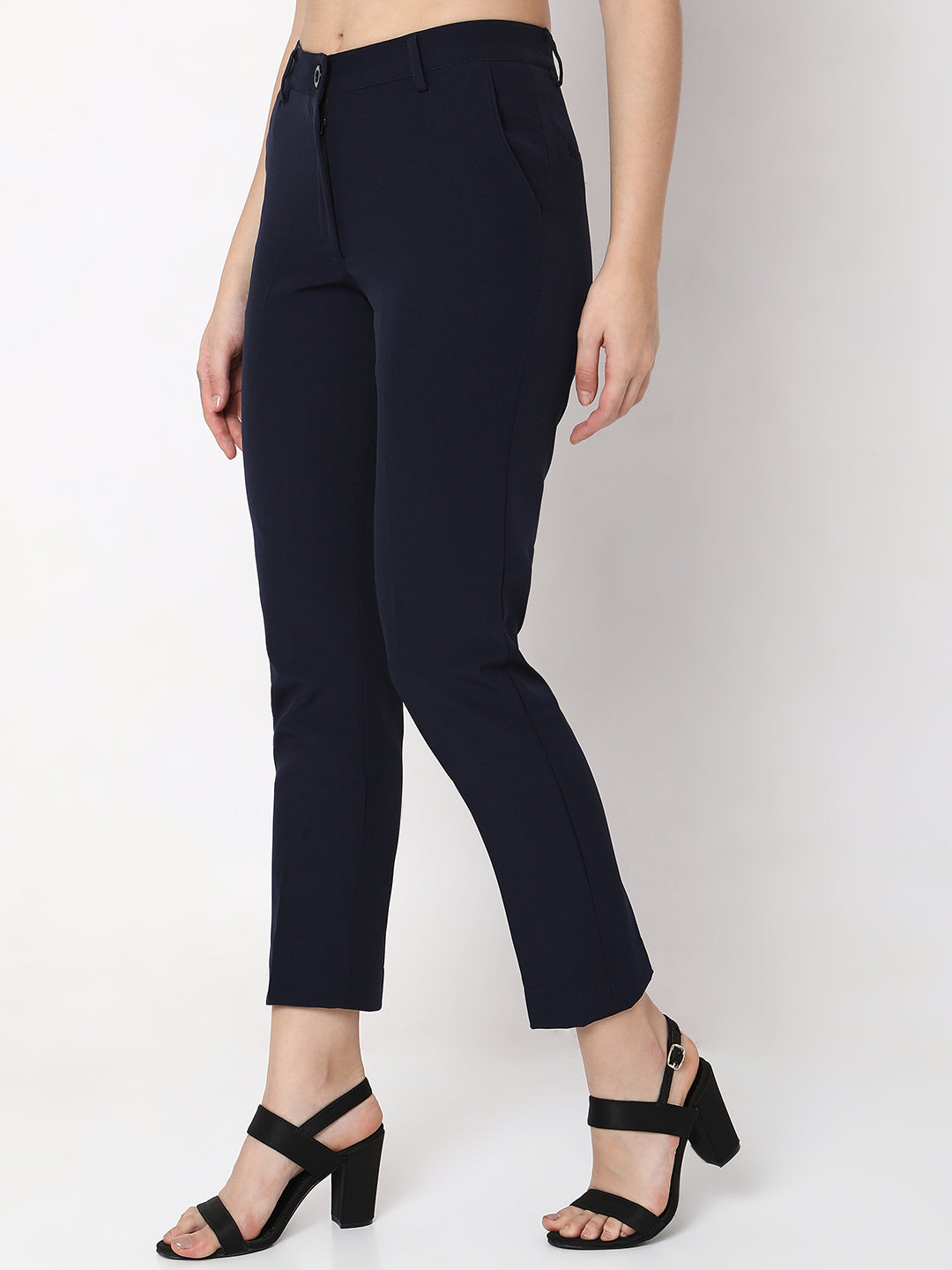 Basic Navy Comfort Fit Trouser