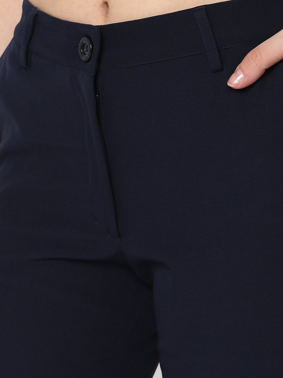 Basic Navy Comfort Fit Trouser