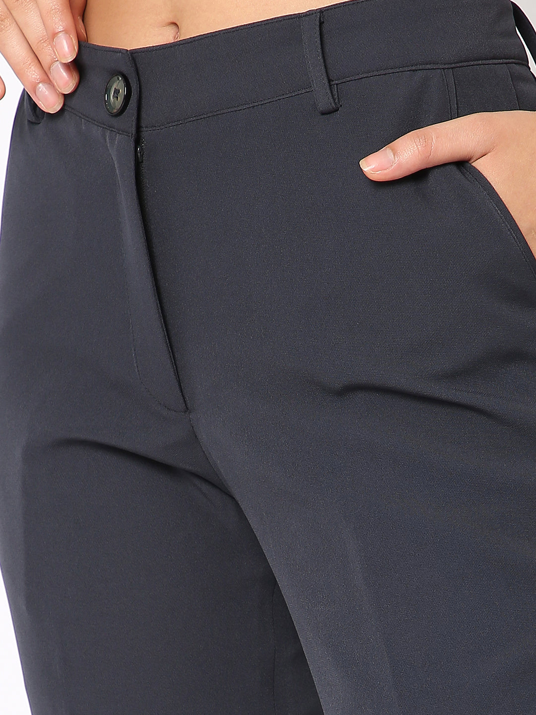 Basic Grey Comfort Fit Trouser