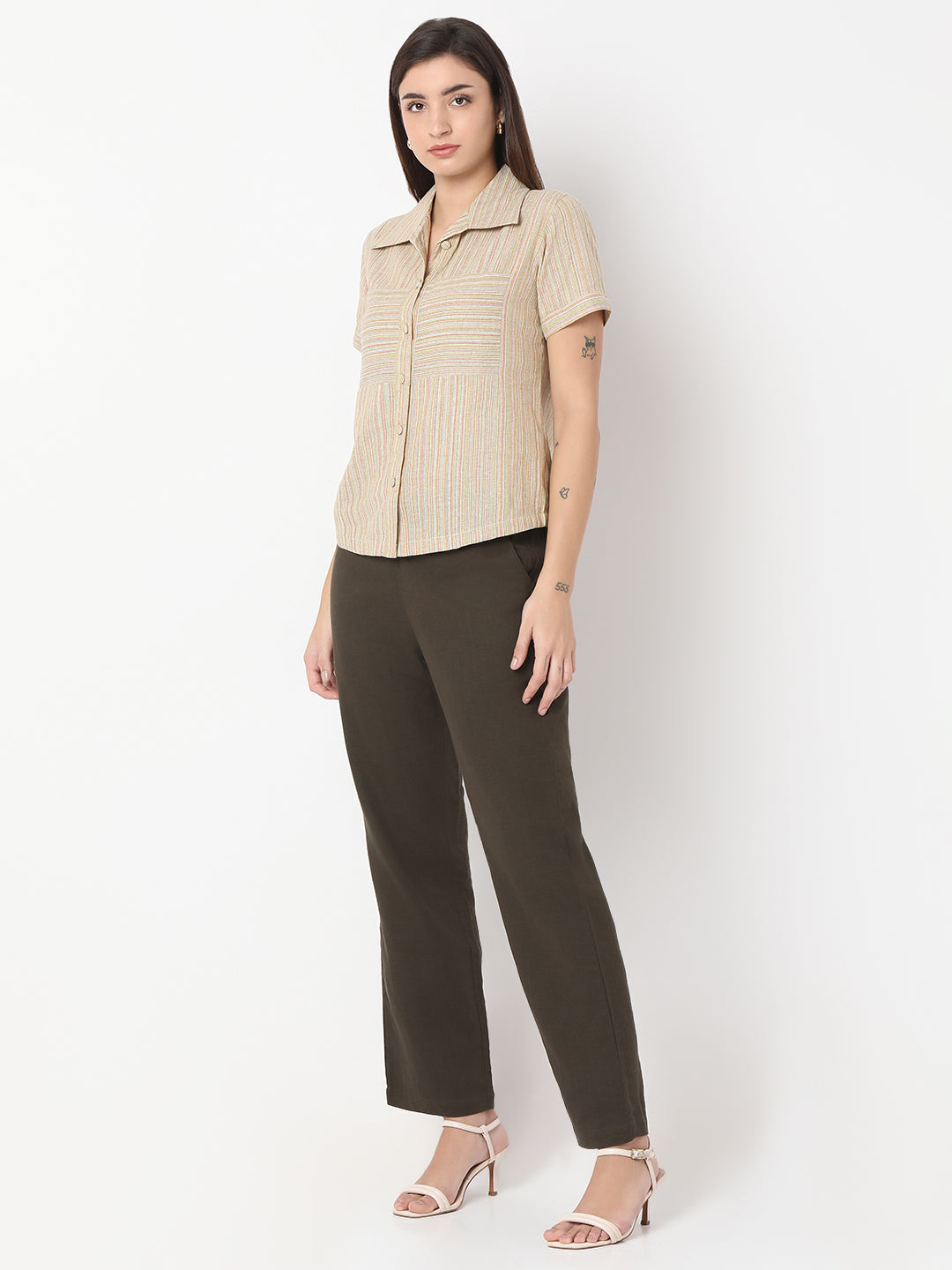 Khadi Multicolor Oversized Shirt