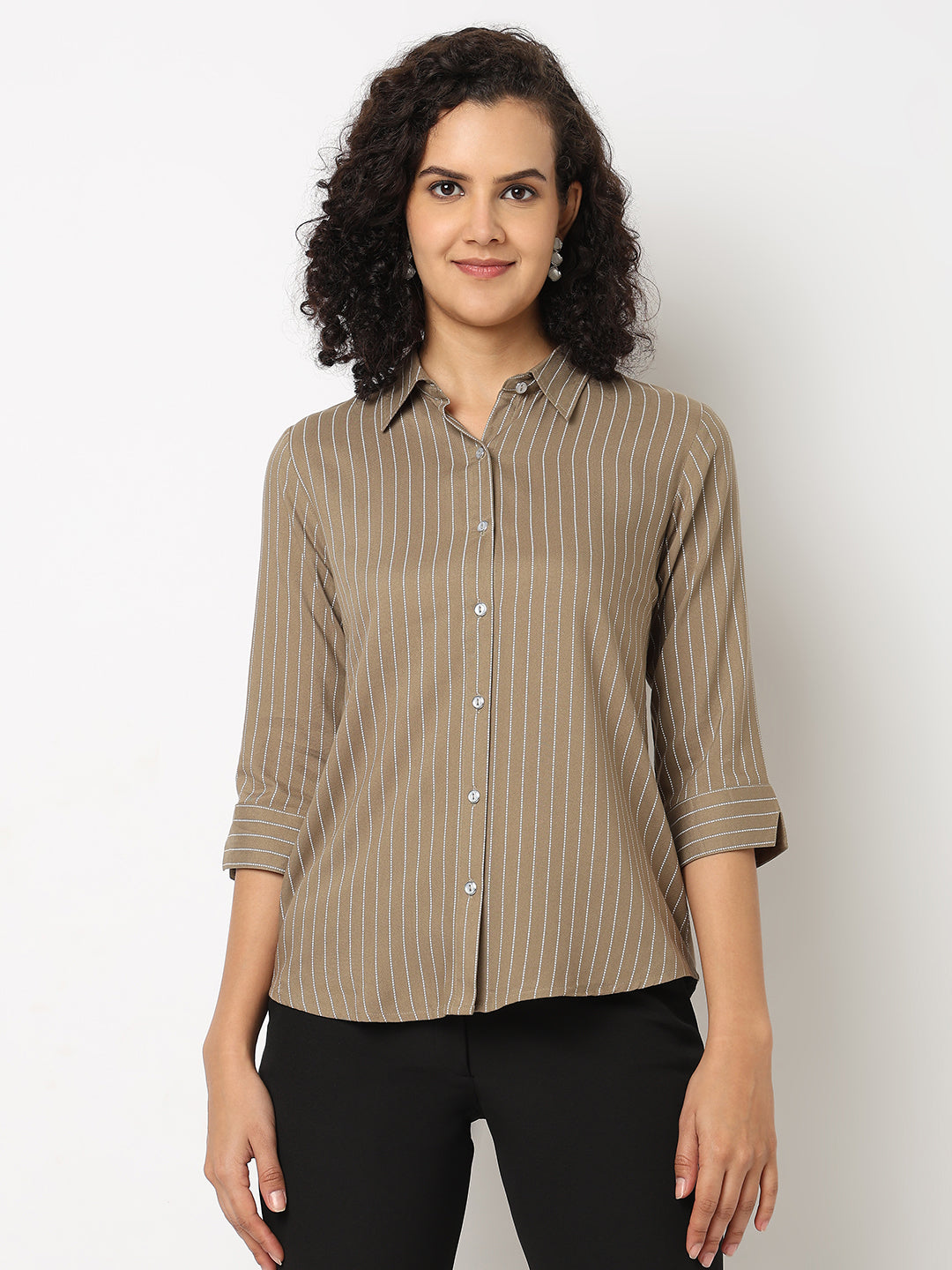 Mud Formal Stripe Shirt