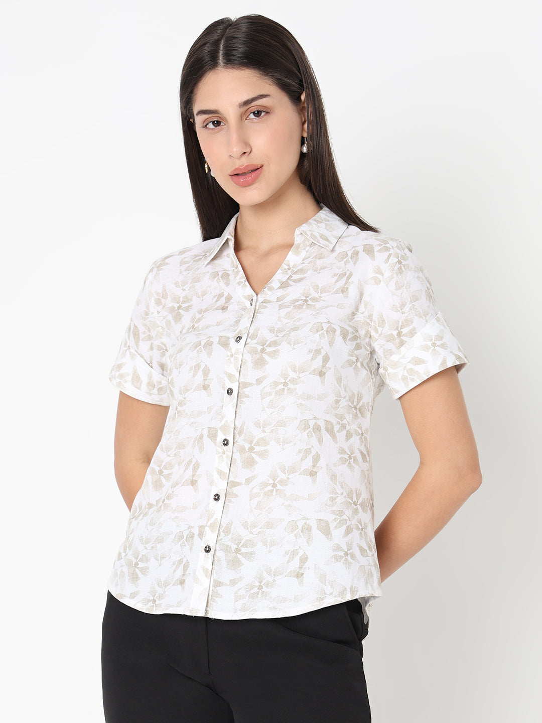 Beige Linen Shirt