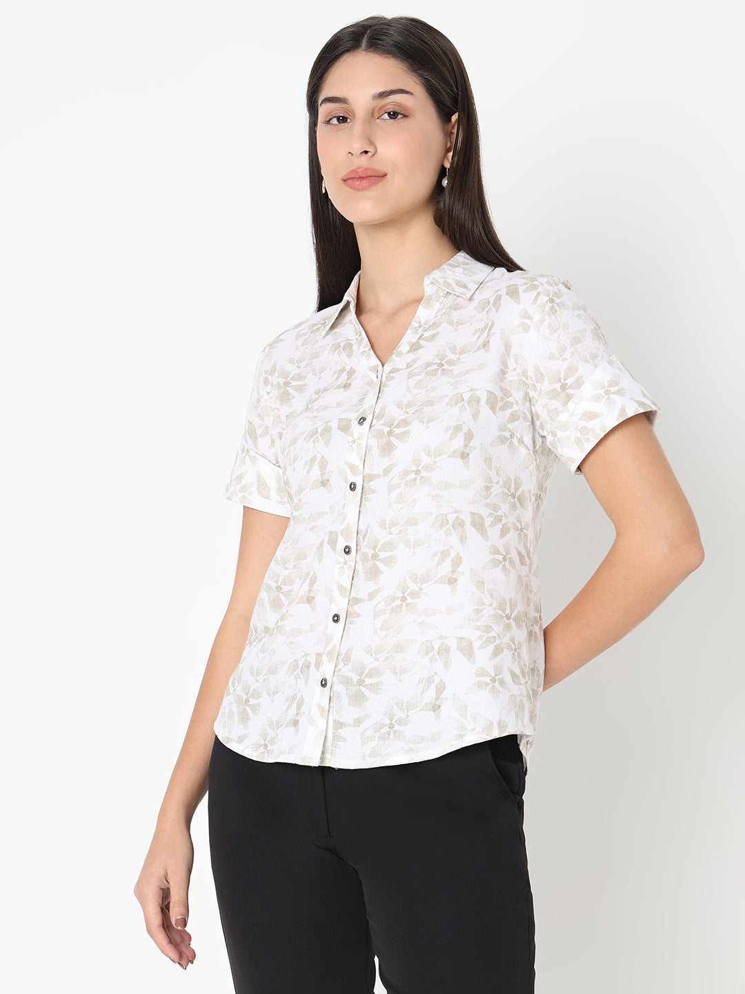Beige Linen Shirt